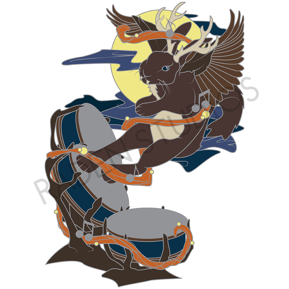 Mythical Bard Series - Wolpertinger Bard (A-GRADE PIN)