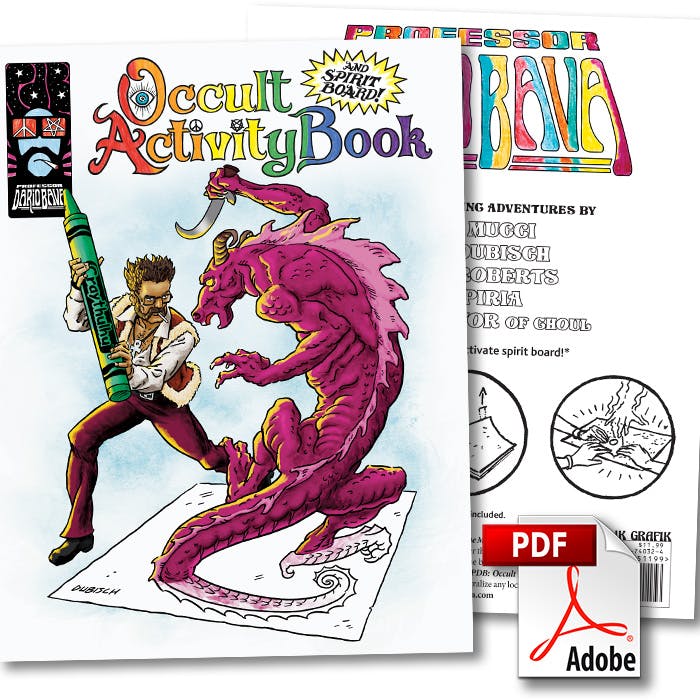 Professor Dario Bava's Occult Activity Book (and Spirit Board!) — Digital PDF