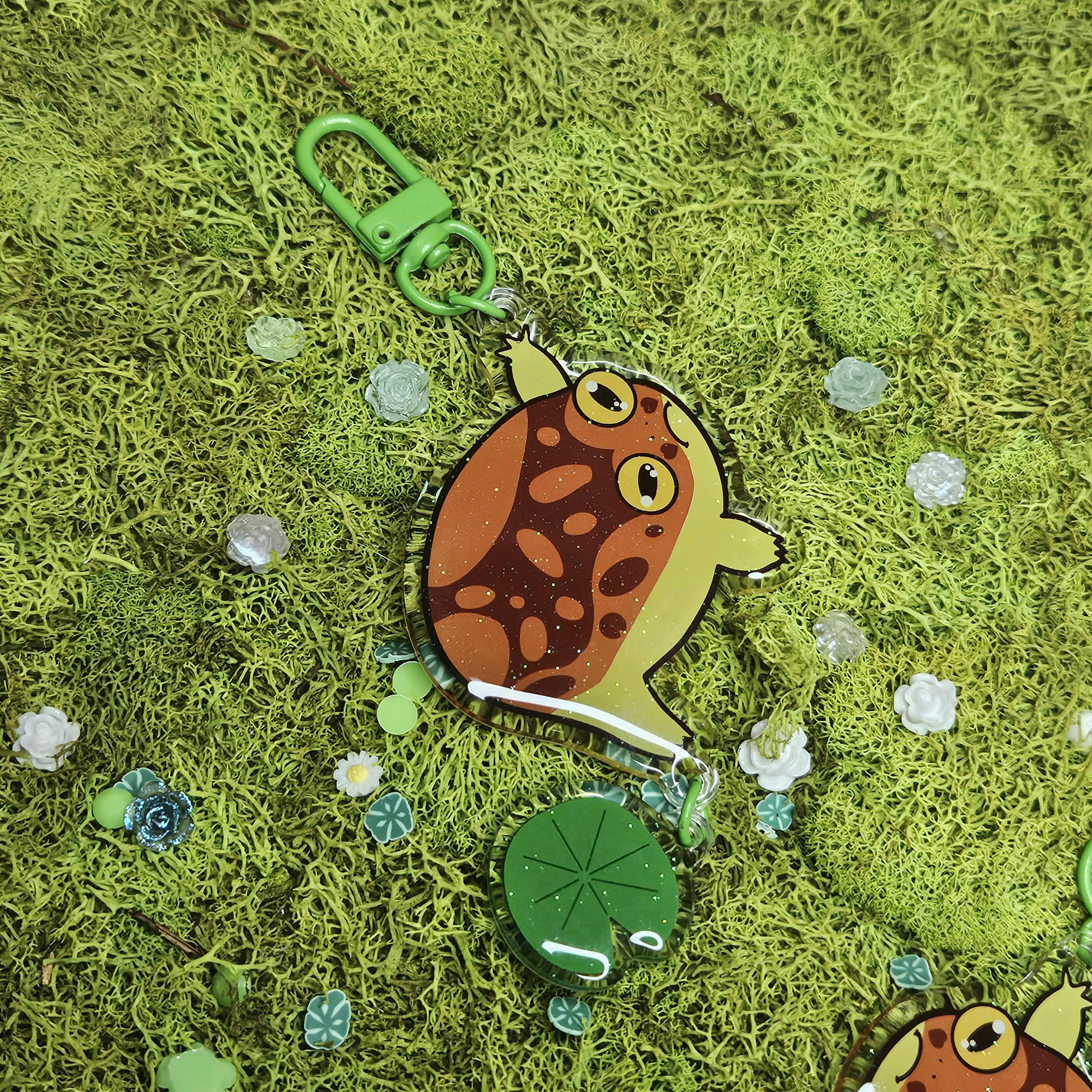 Common Rain Frog Acrylic Keychain