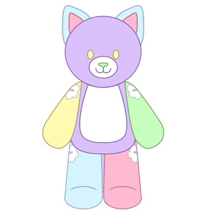 Jolly the Pastel Cat