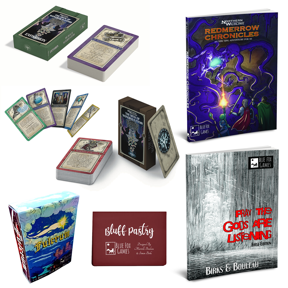 All Games Physical Bundle - Wondrous Items/Redmerrow/Fulcrum/Pray the Gods/Bluff Pastry