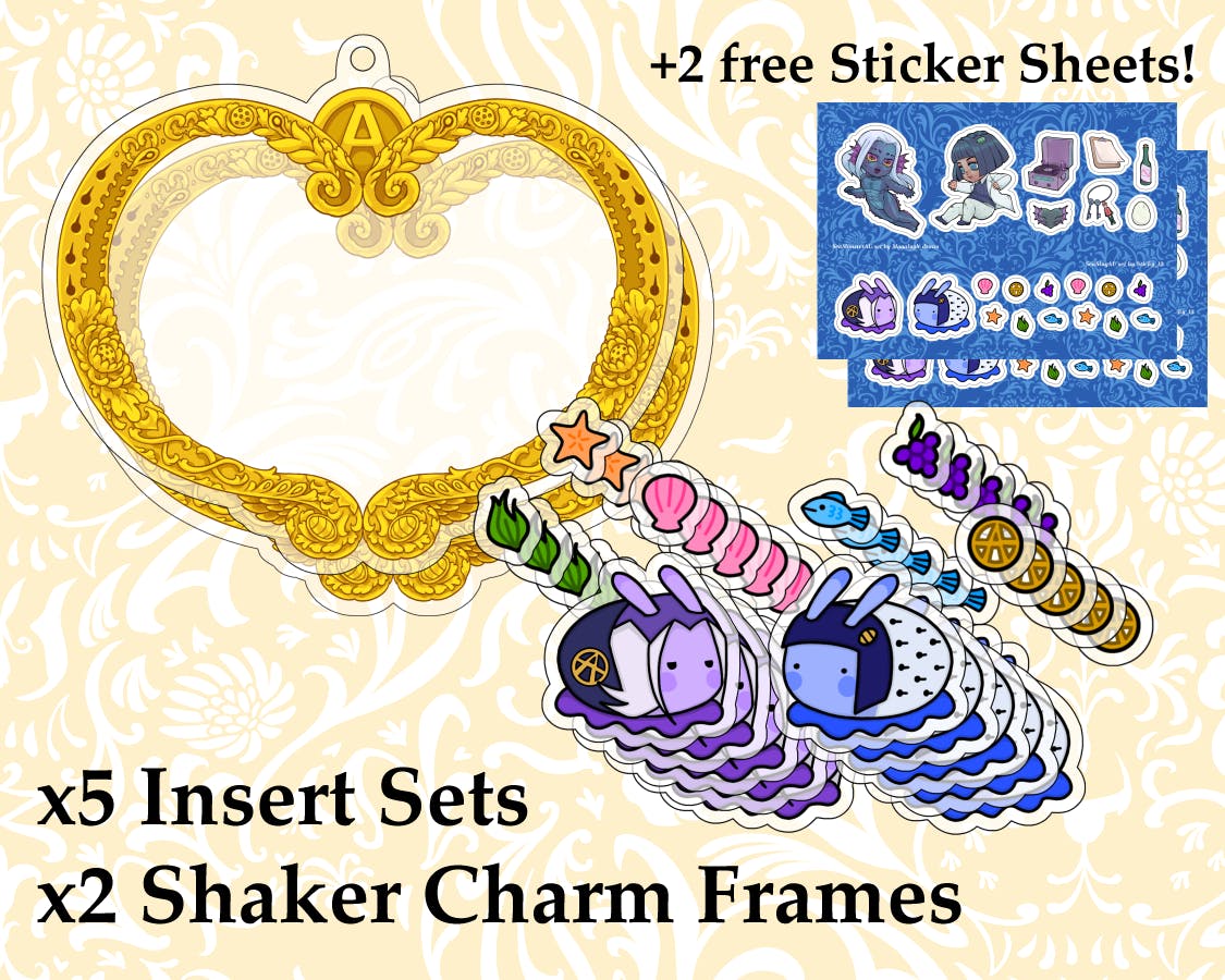 x5 Insert Sets + x2 Shaker Charm Frames