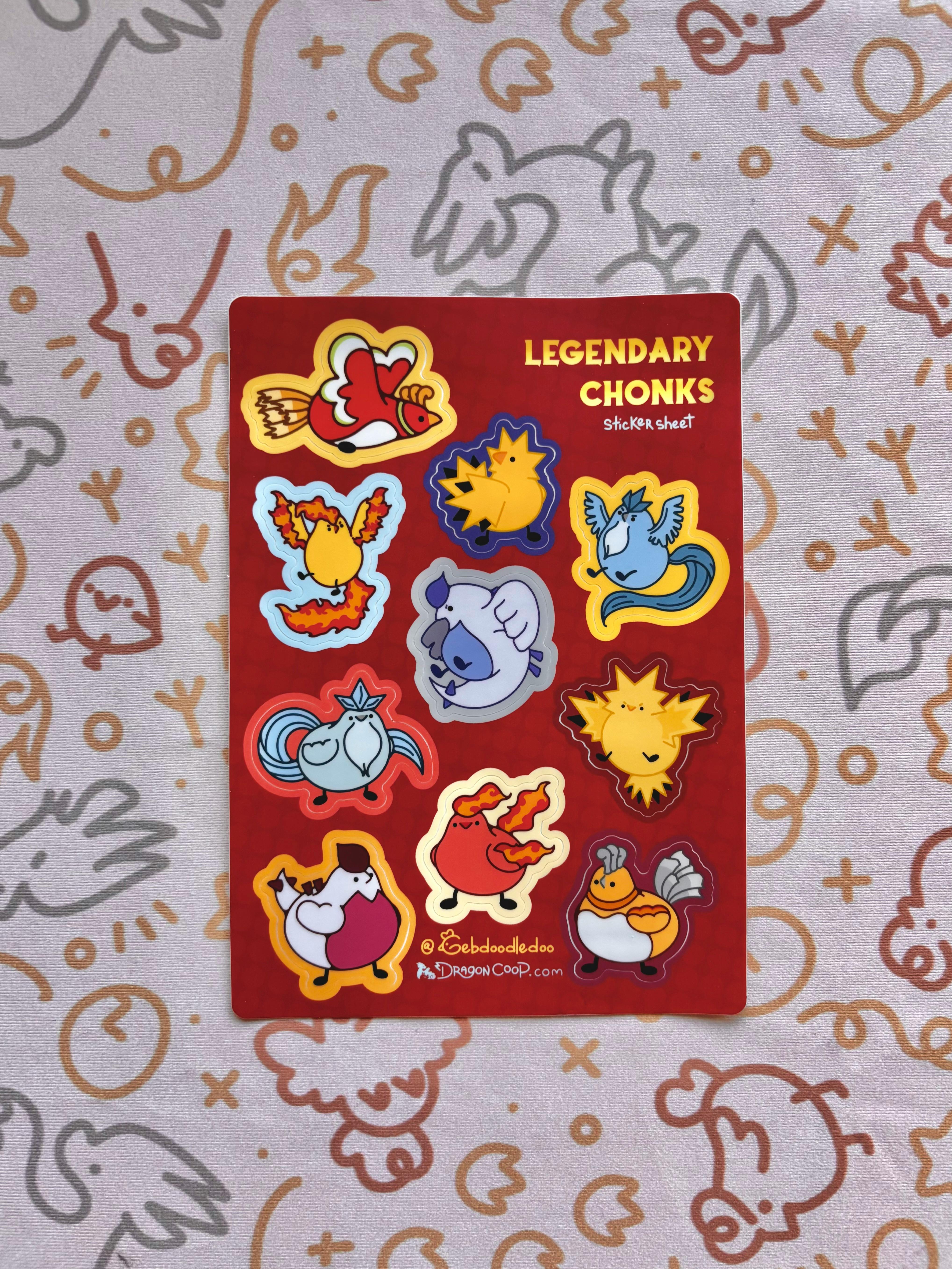 Legendary Chonks Sticker Sheet