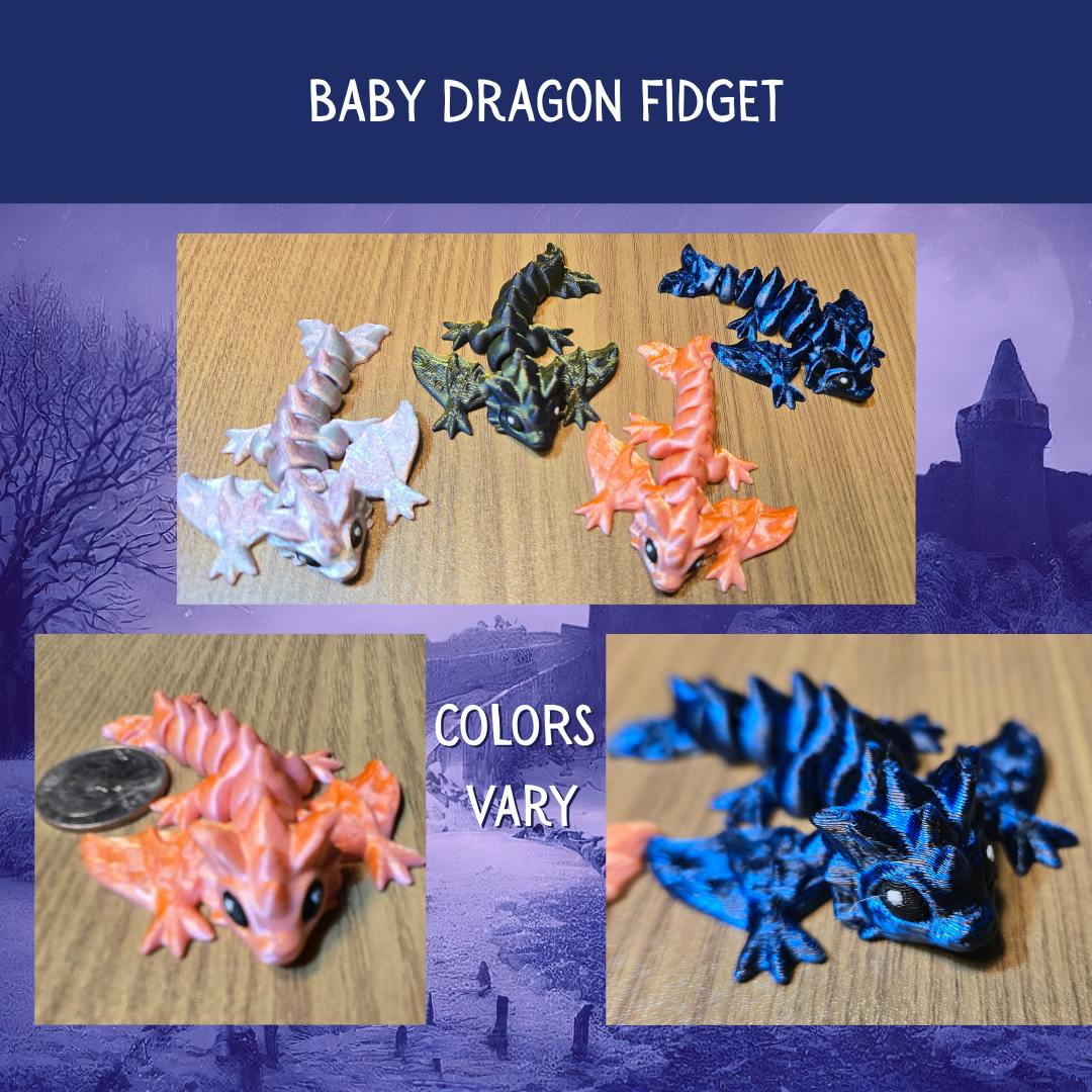 3D Baby Dragon Fidget