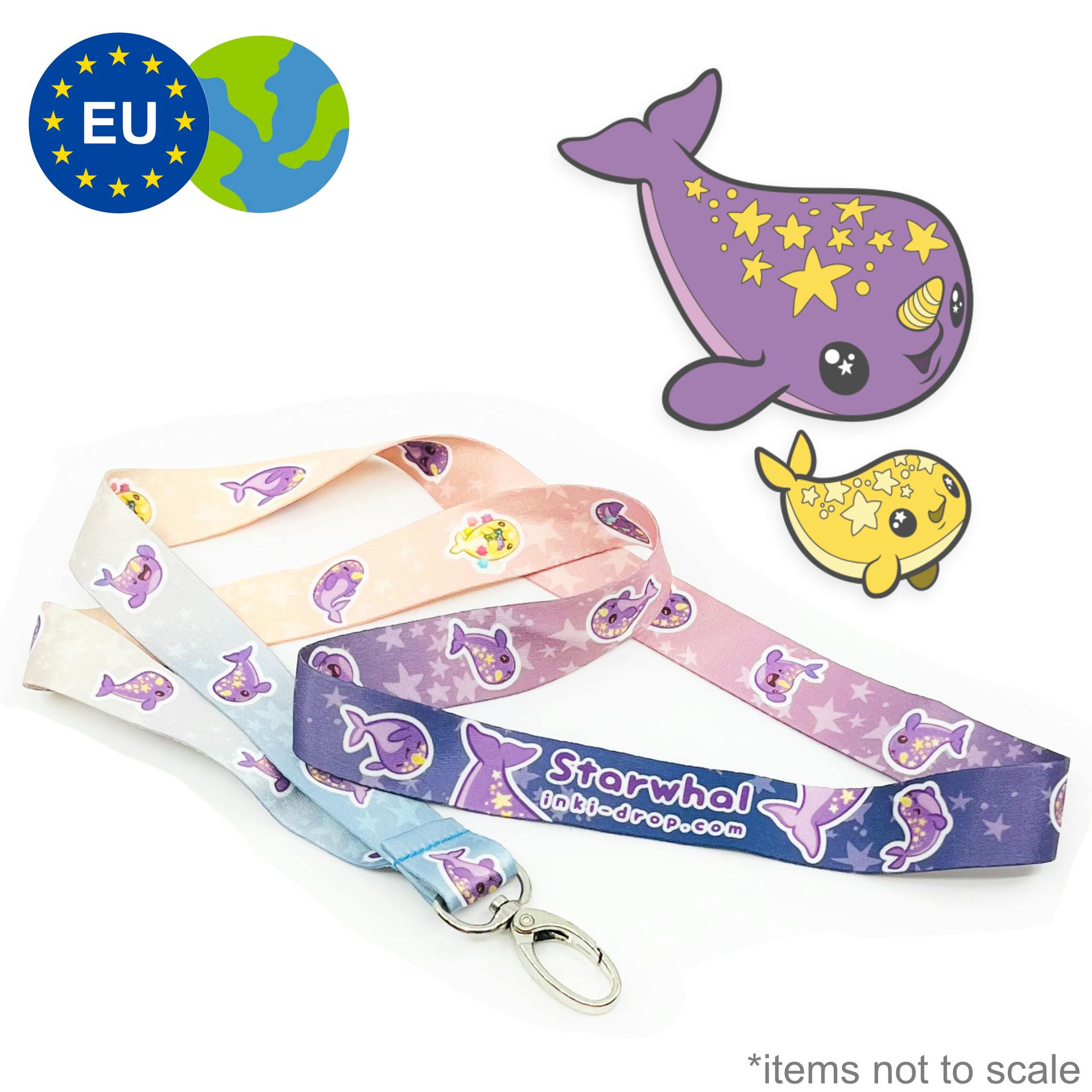 [EU&EE] Starwhal Pin & Lanyard Set