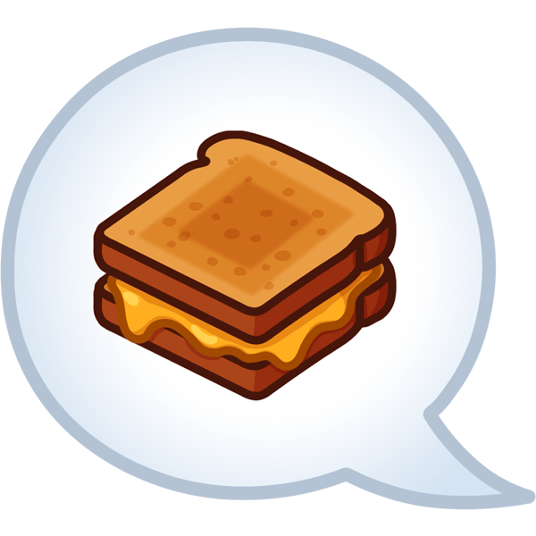 Grilled Cheese Sandwich 3 inch Sticker