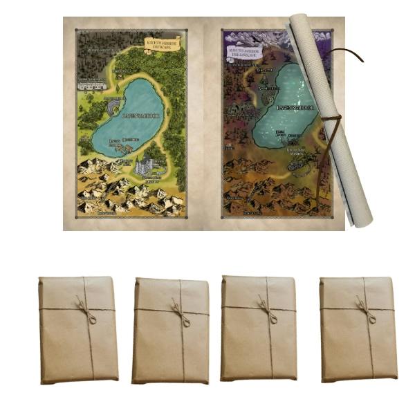 Dayscape and Dreamscape Maps of Raven's Nest + Four Bonus Stories