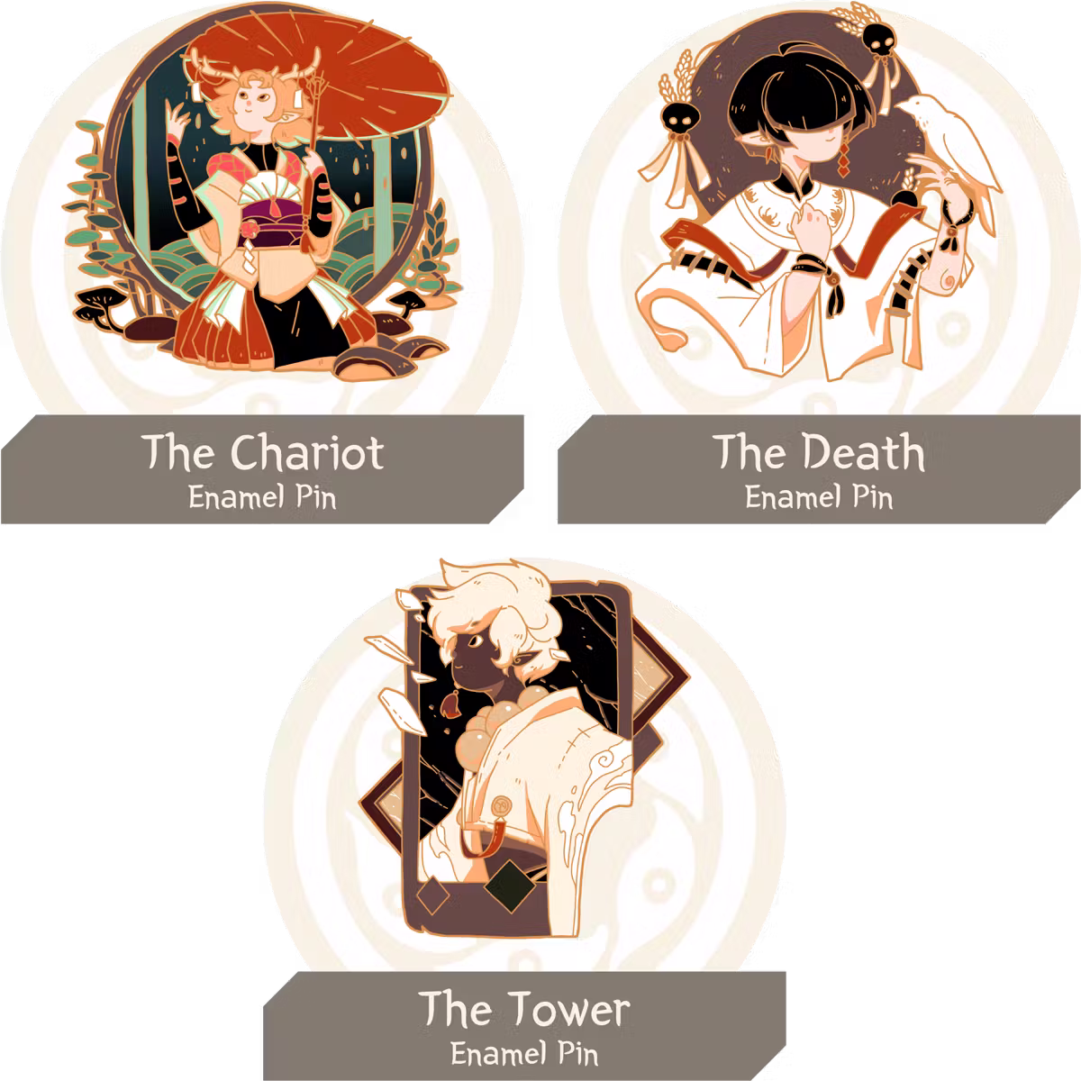 Pick the three kami pins