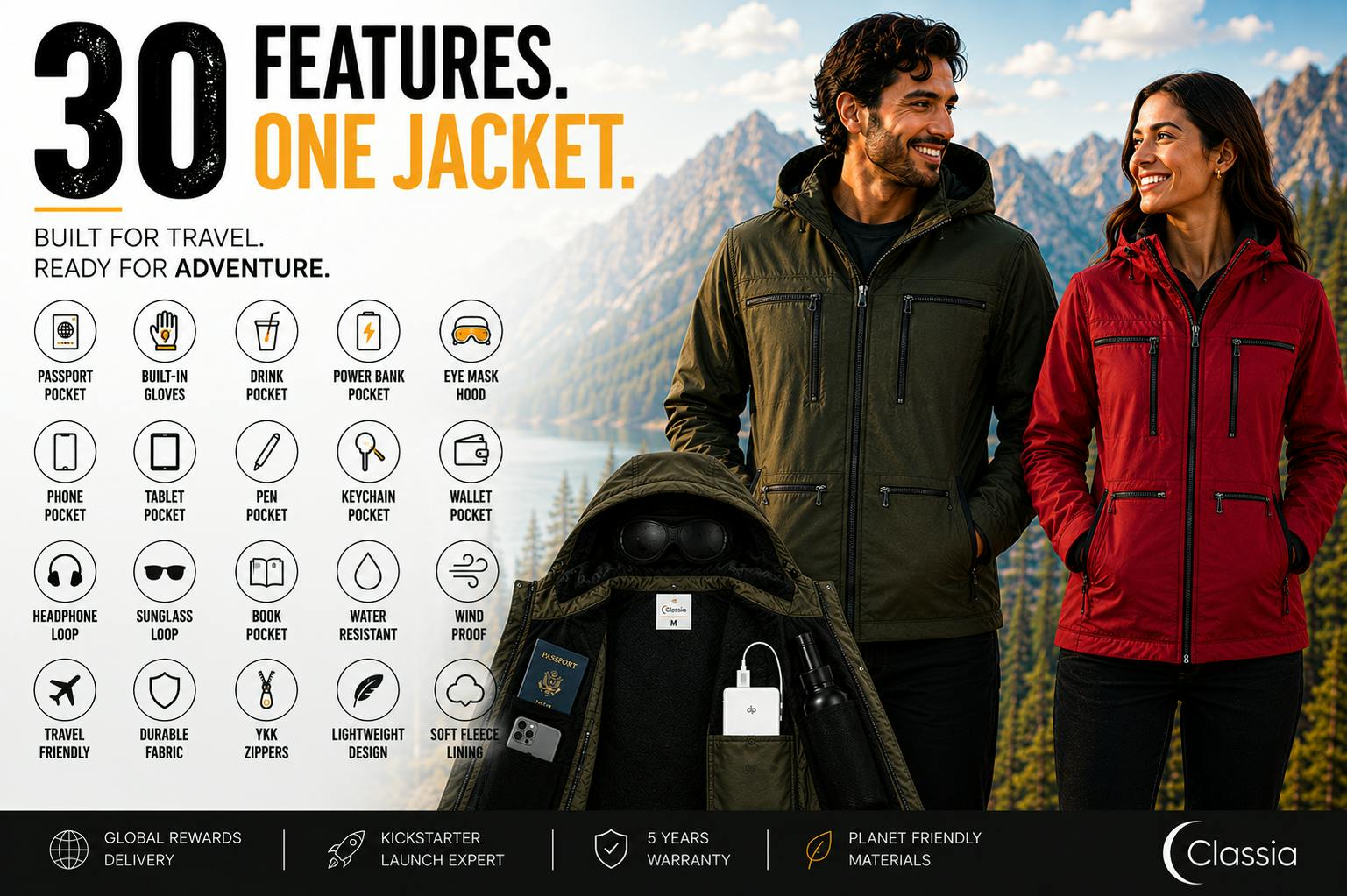 The All-in-One Travel Jacket Designed for Modern Travelers