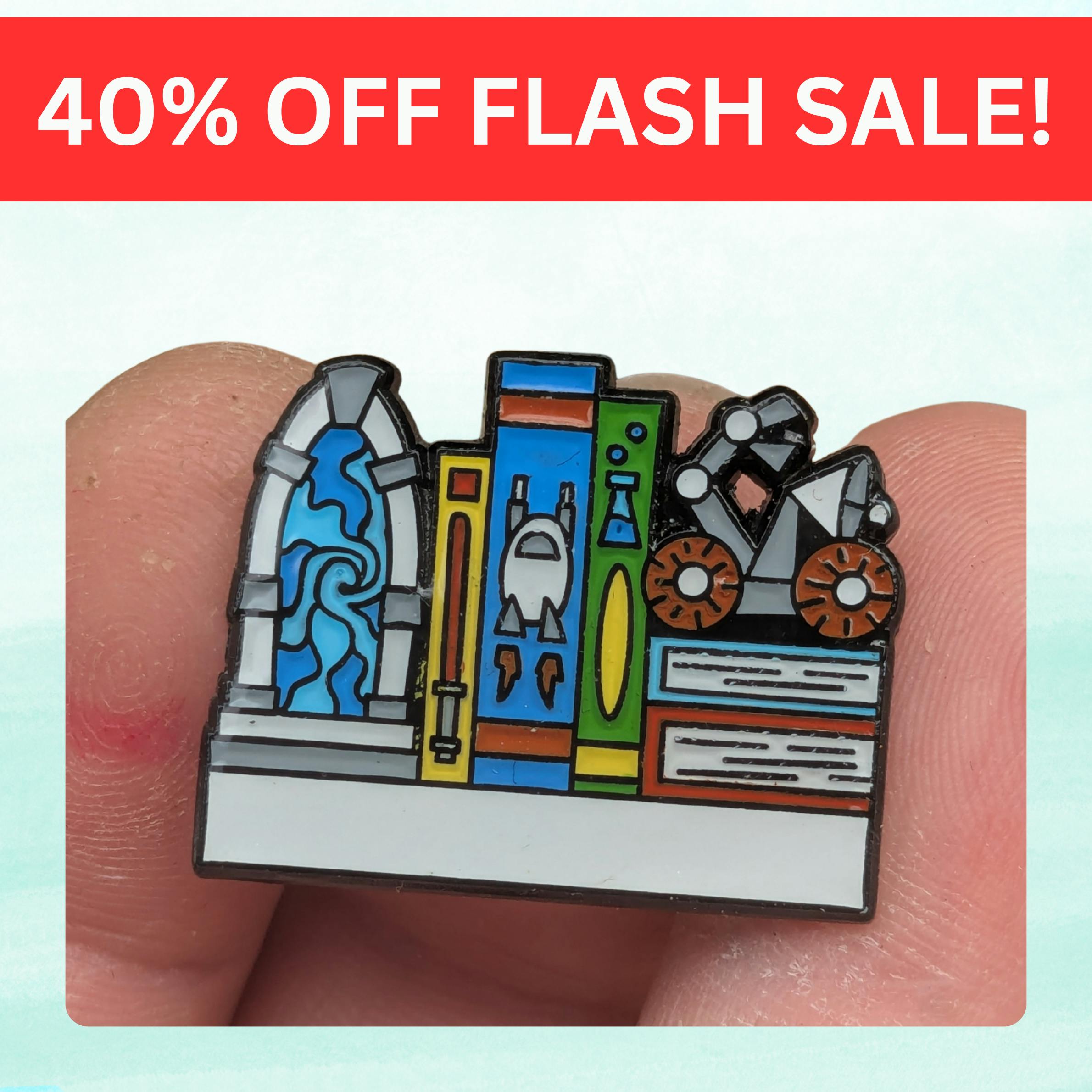 FLASH SALE: Scifi Bookshelf Mini Pin