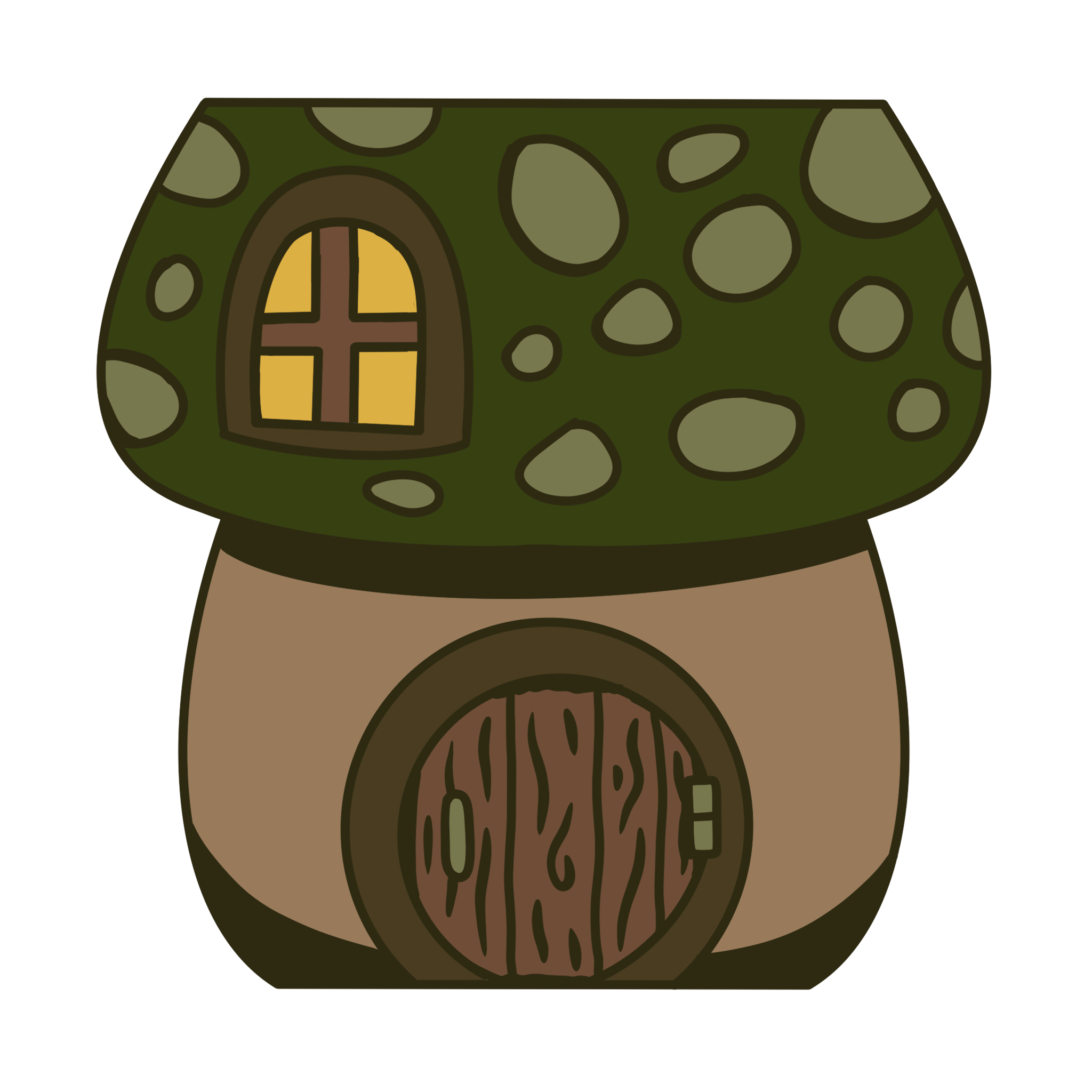Green Mushroom Pot