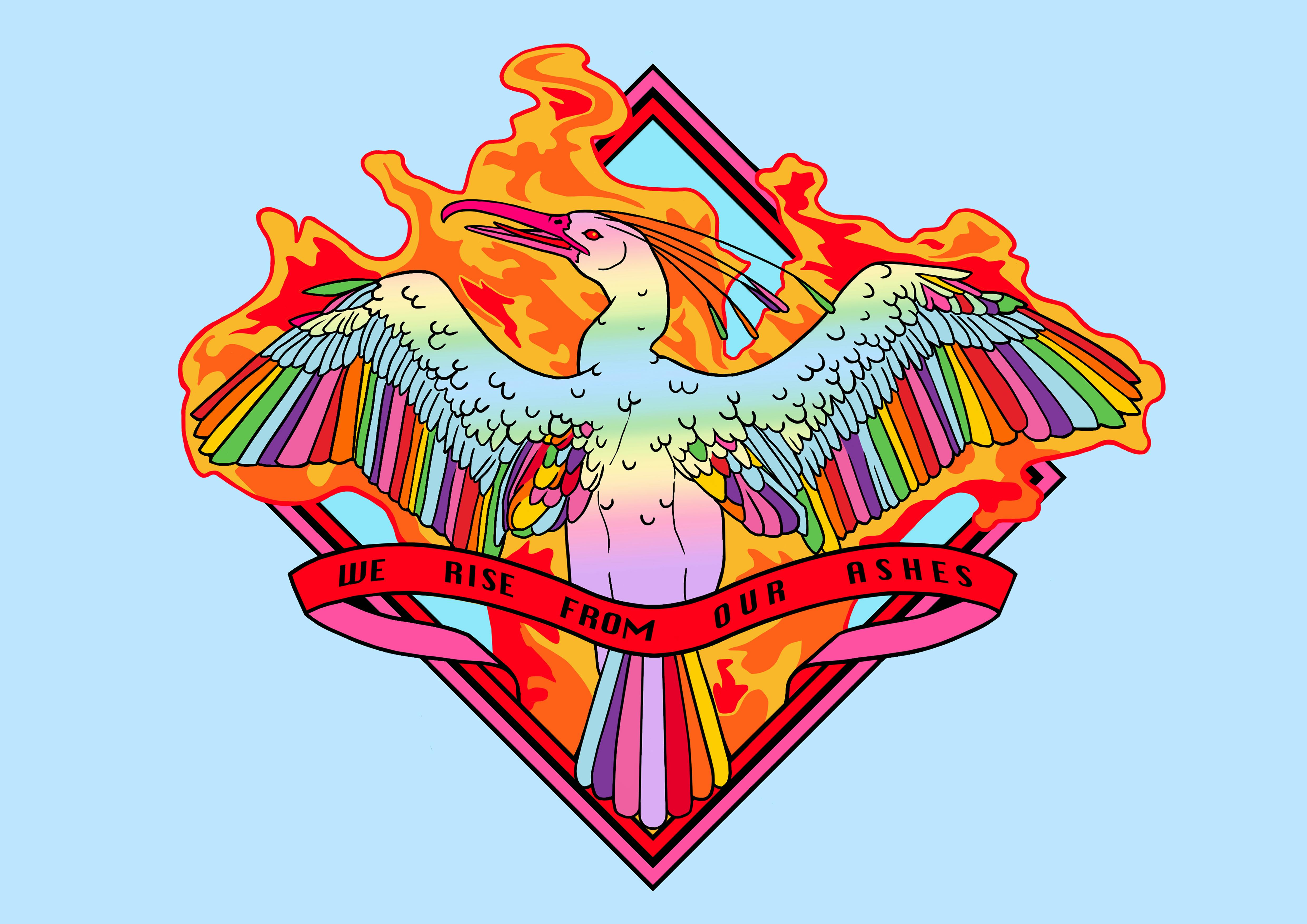 We Rise From Our Ashes Sticker