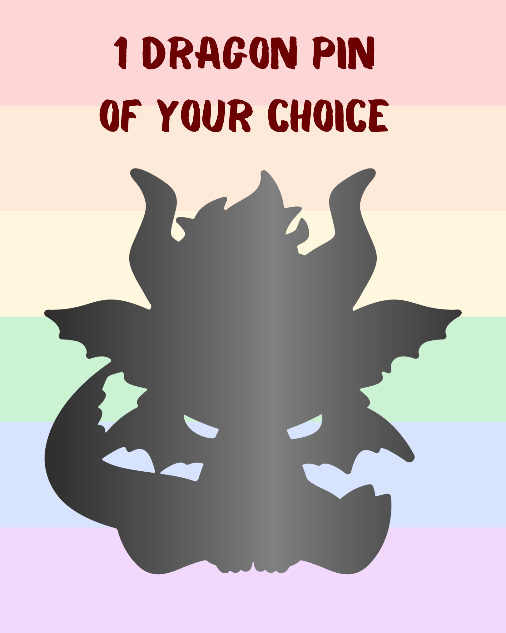 1x Little Dragon - Hard Enamel Pin of your Choice