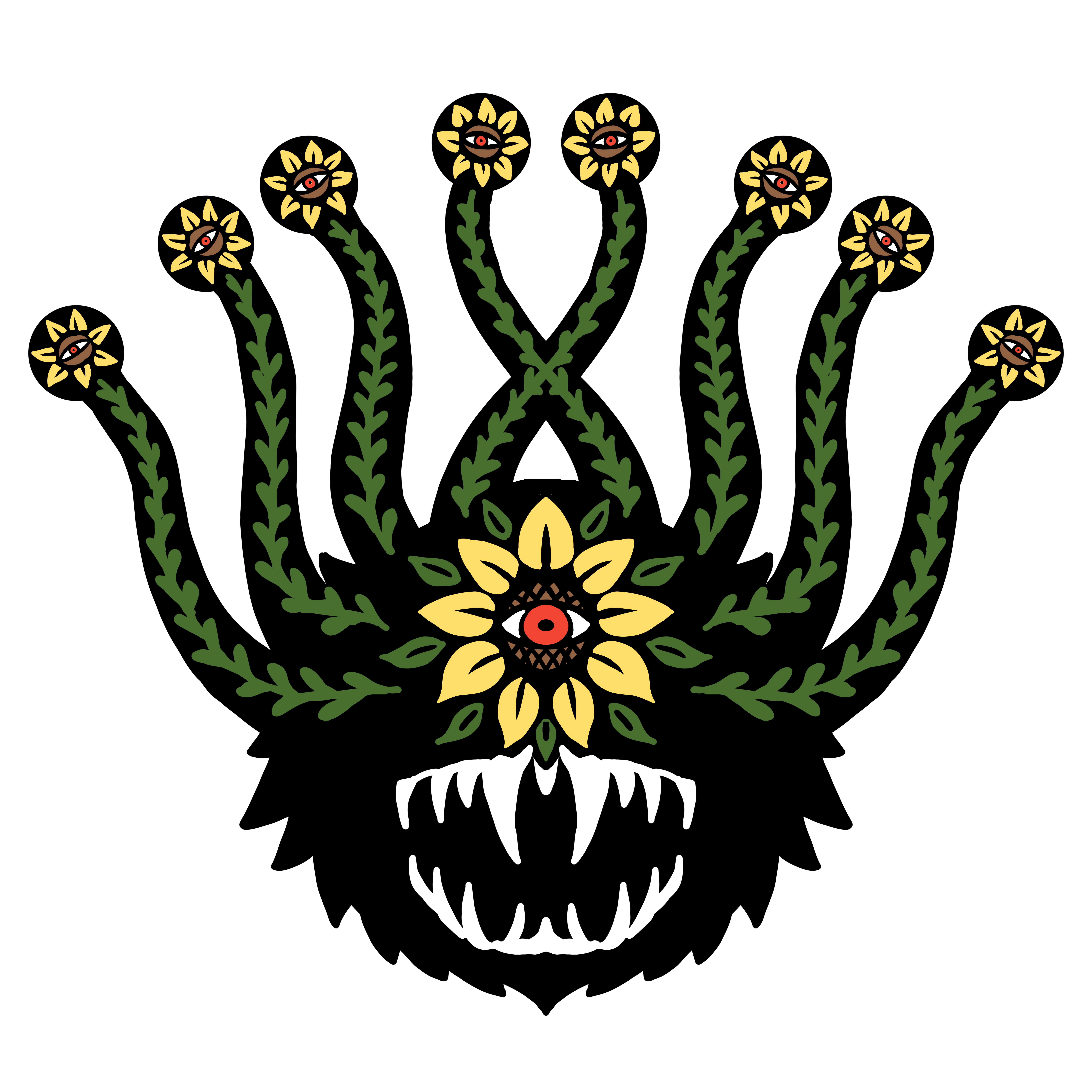 Folk Beholder Pin