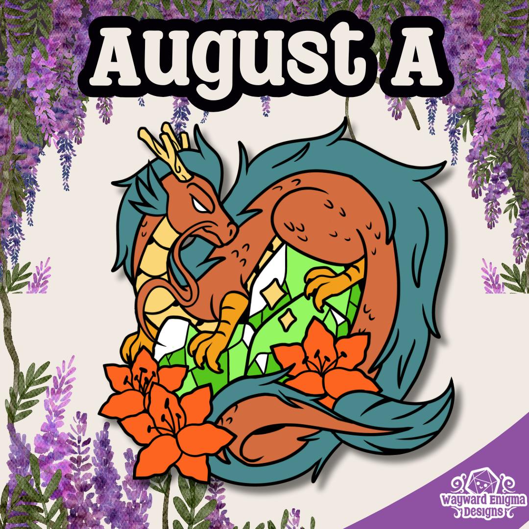 August A - Birthstone Beast Enamel Pin