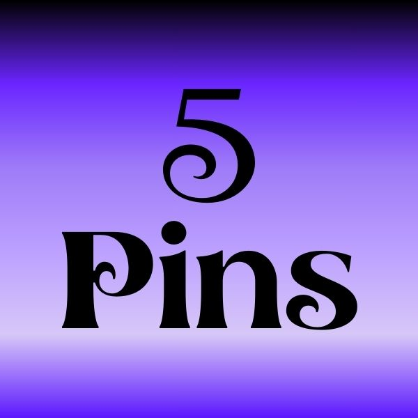 5 Smut Lovers Pin