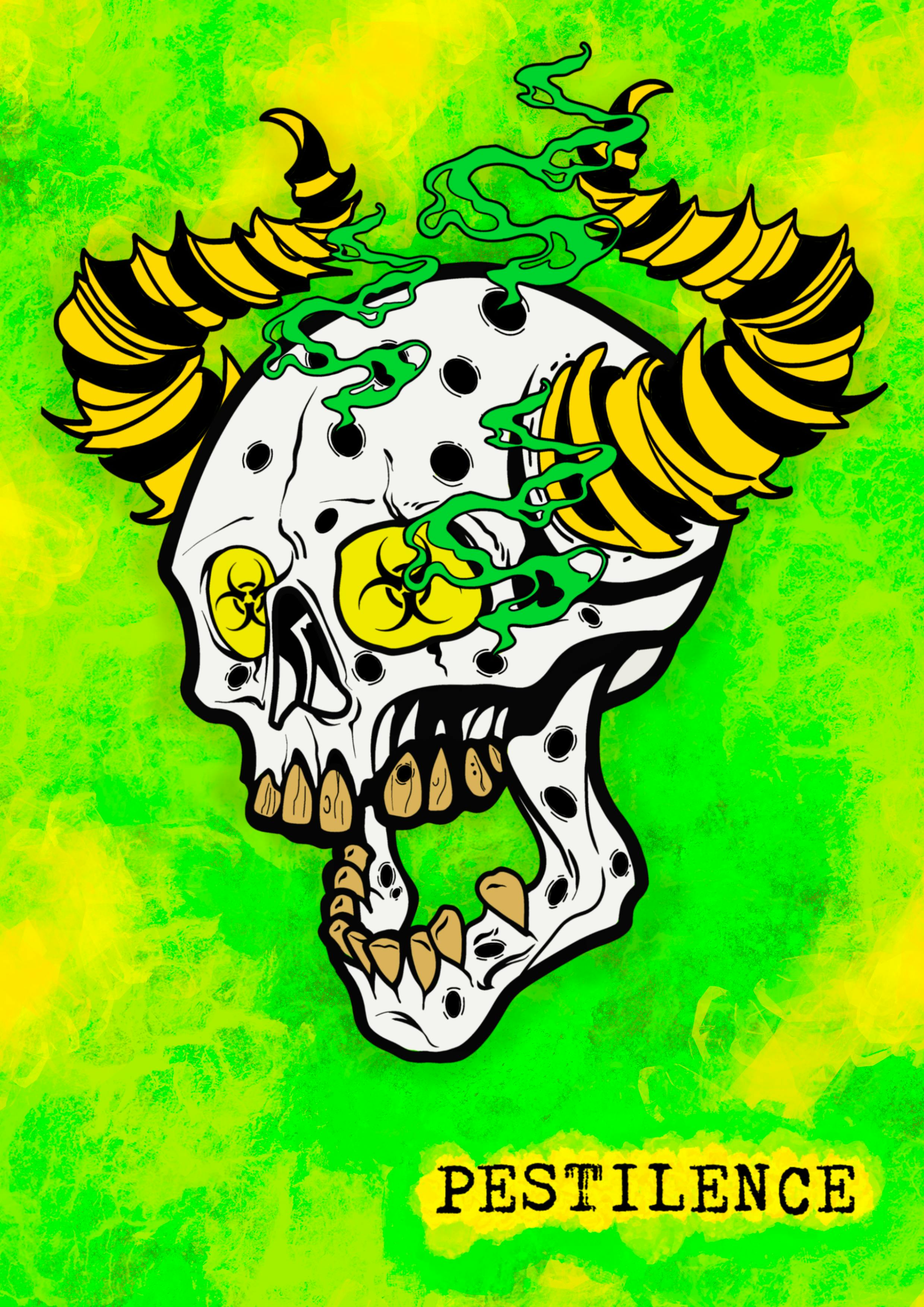 FOUR HORSEMEN (PESTILENCE A4 PRINT)