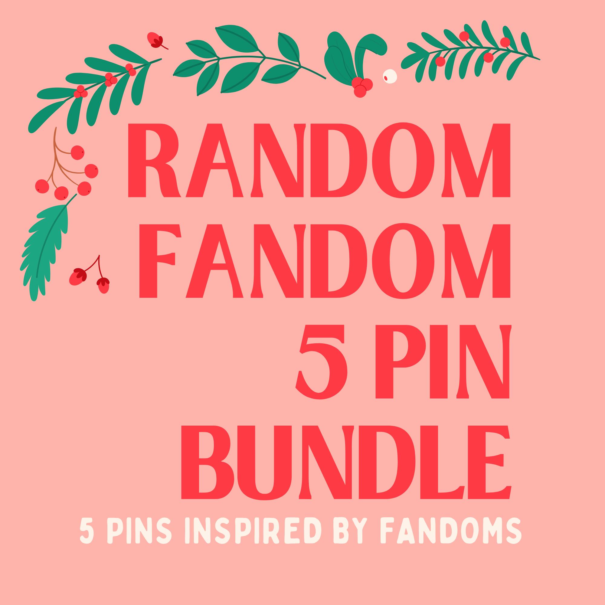 RANDOM FANDOM 5 PIN BUNDLE