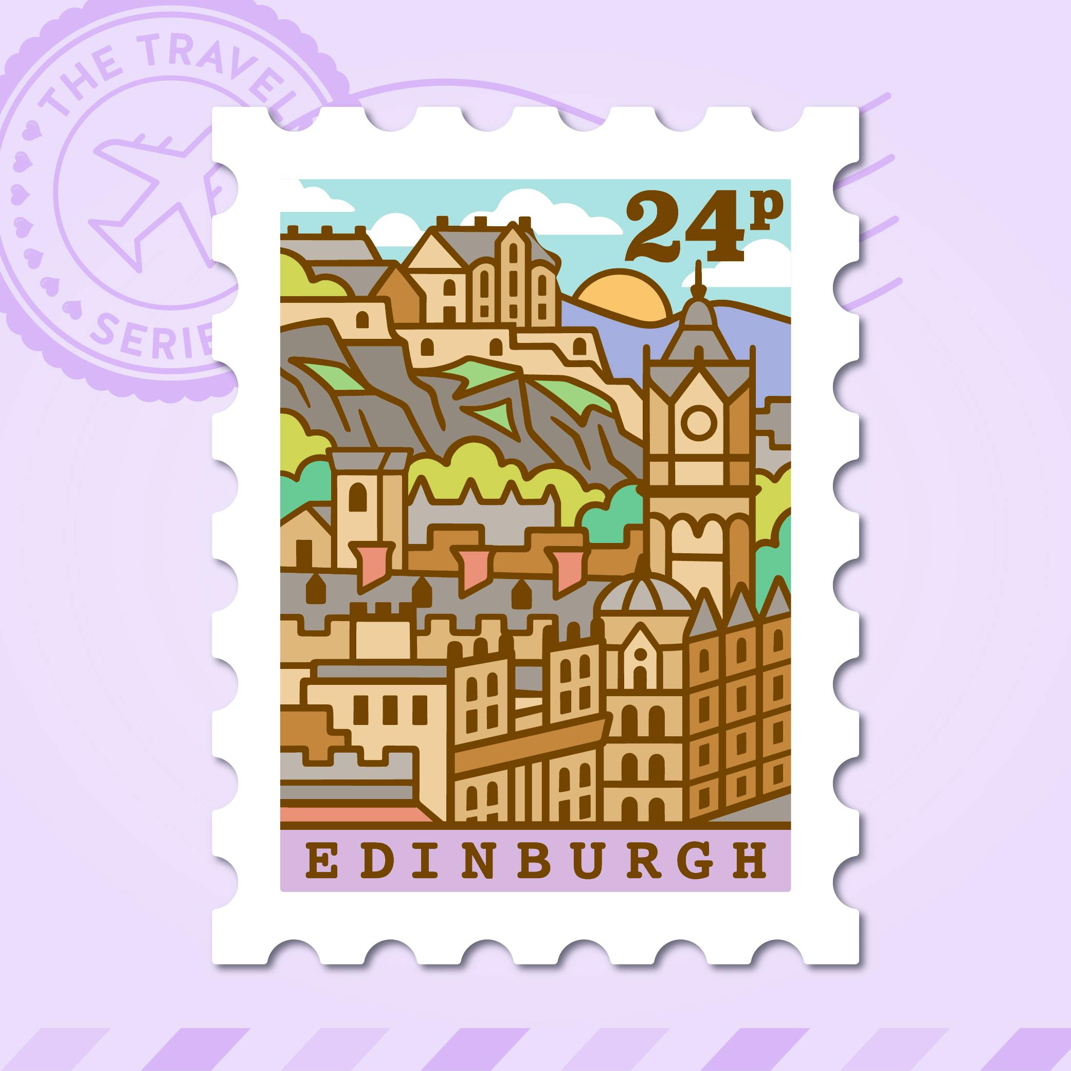 Edinburgh Jumbo Vinyl Sticker