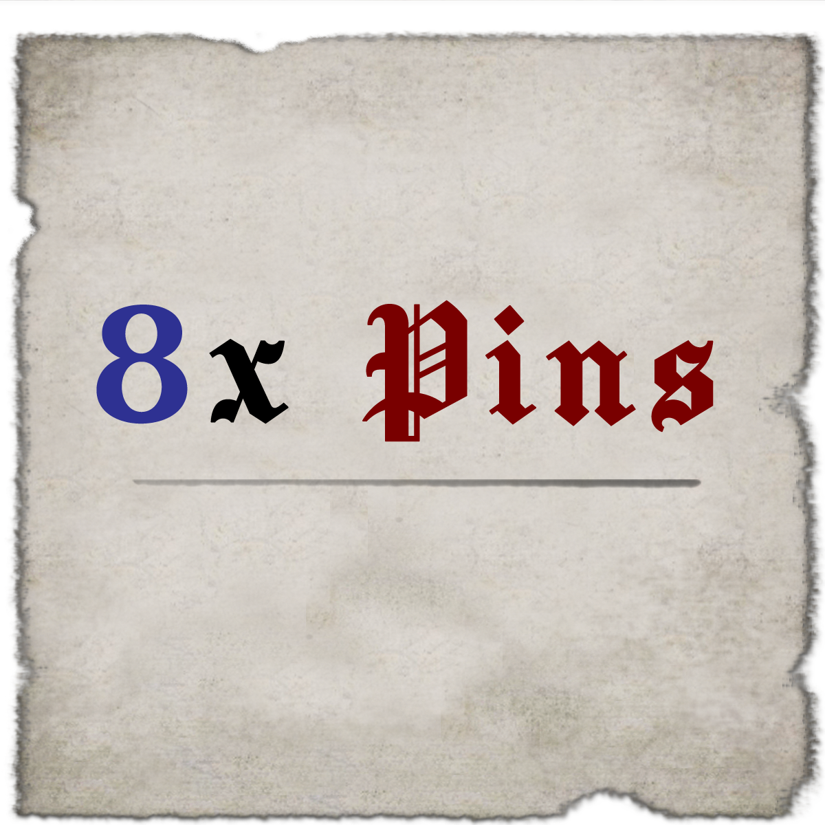 8x Pins