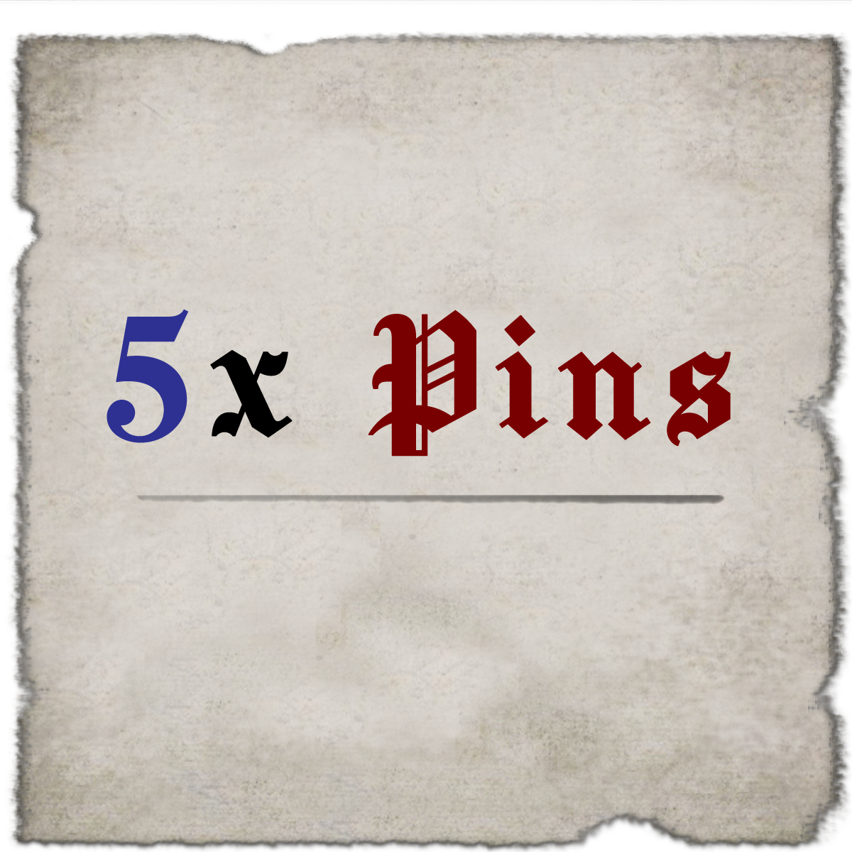 5x Pins