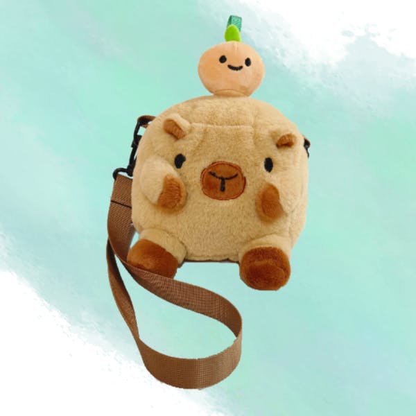 Plush Capybara Bag WITH strap