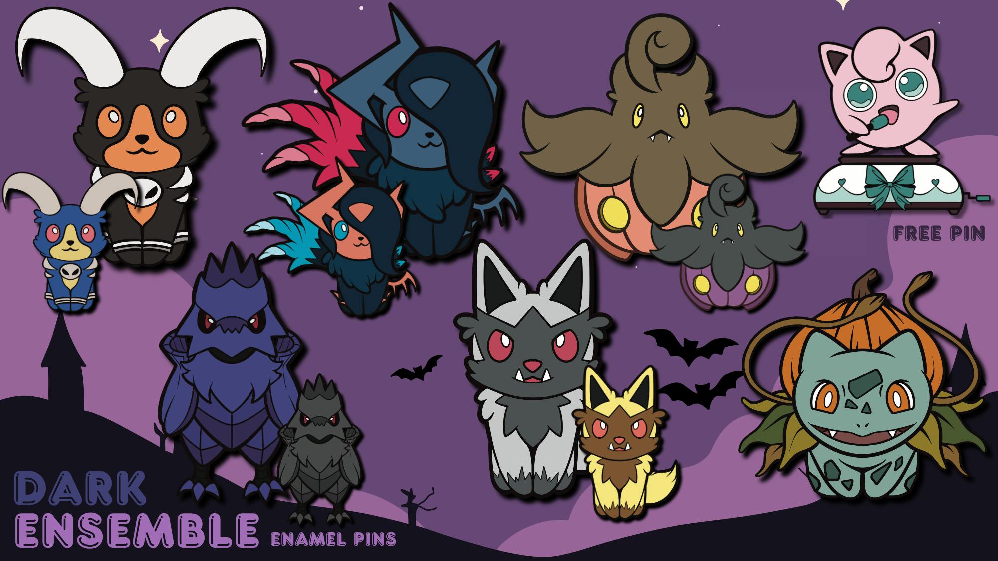 The Dark Ensemble: Not So Scary Mon Pins