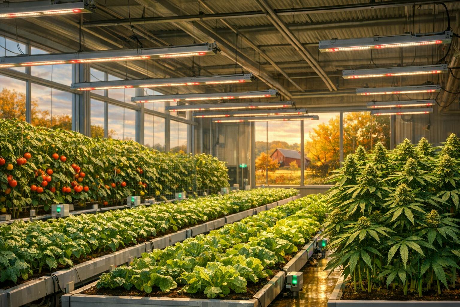 Custom LED Grow Light Systems for Greenhouses & Indoor Farms
