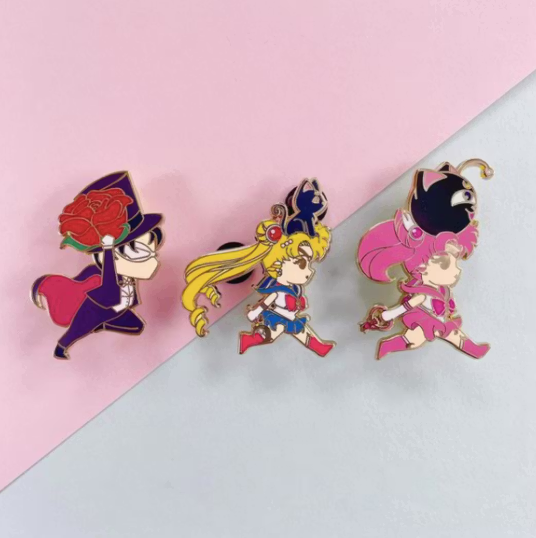 Moon Trio Pin Set