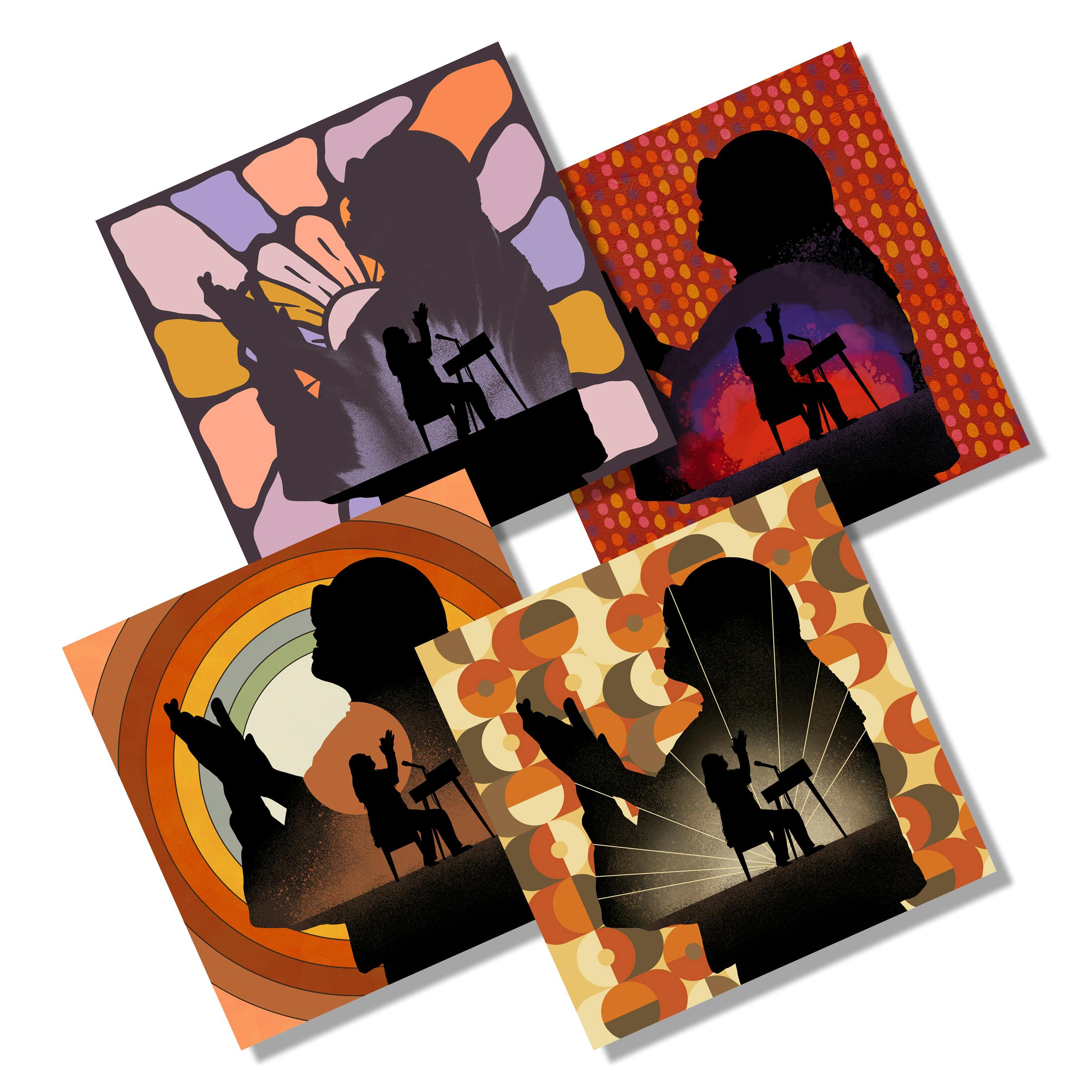 Stevie Wonder Mixprint Poster