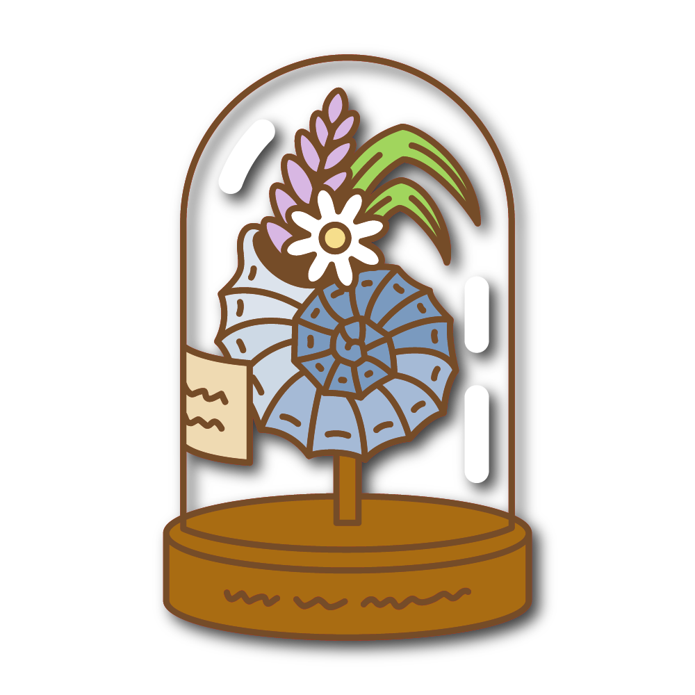 Ammonite Display (Blue)