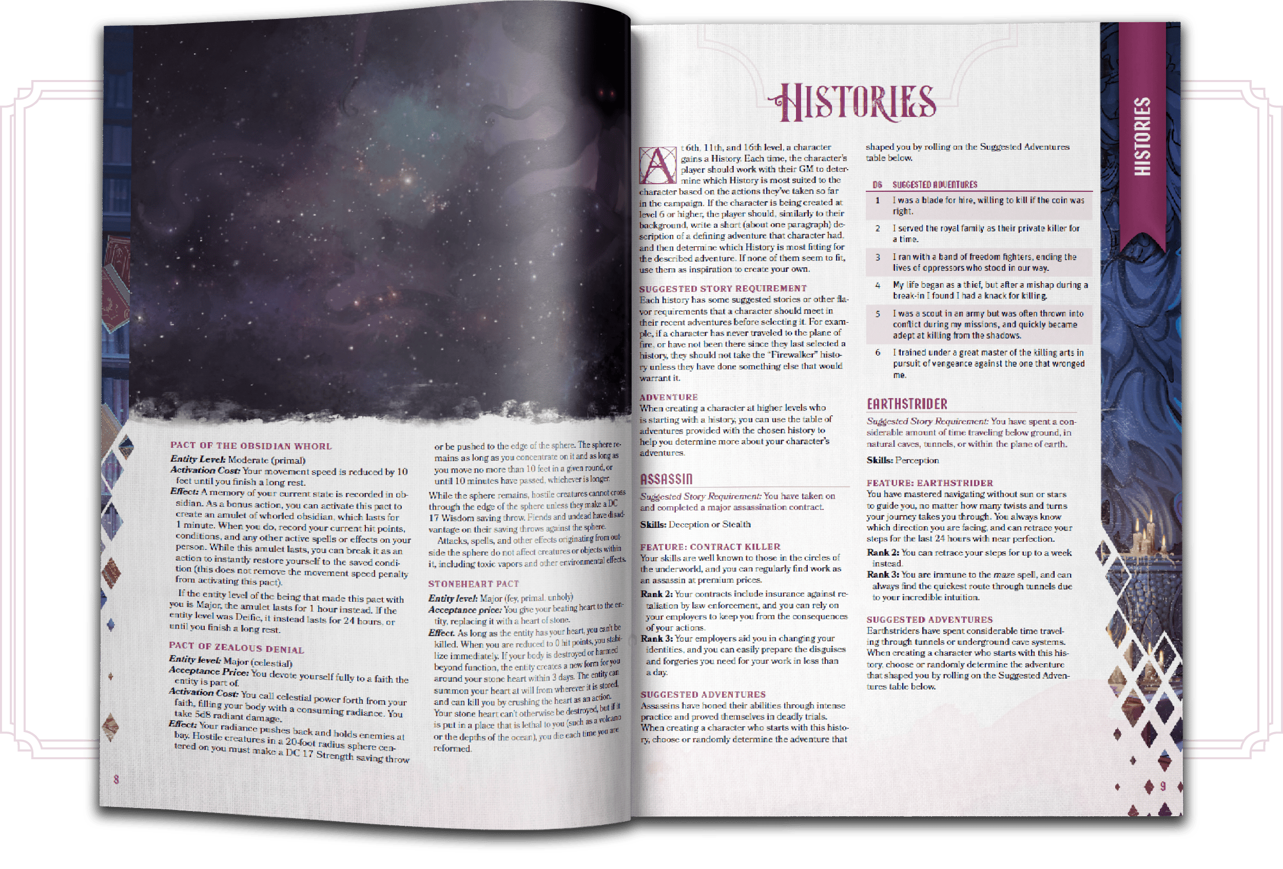  Mockup of book showing internal layout 