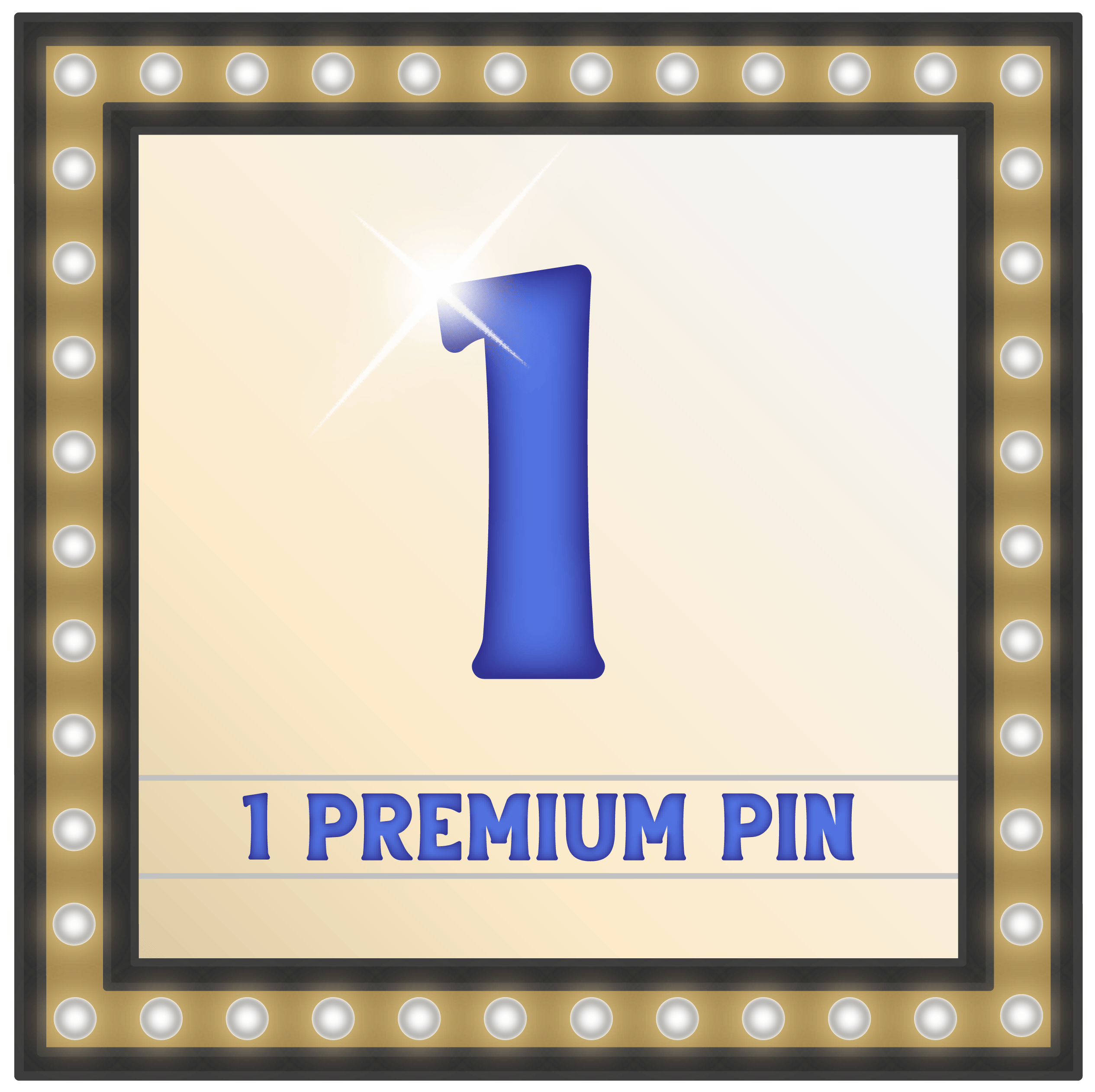 One Premium Pin