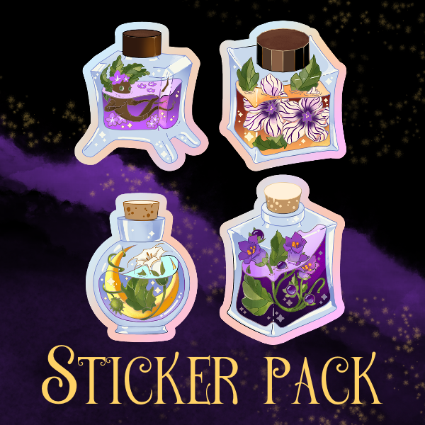 Sticker Pack: Ink Bottles