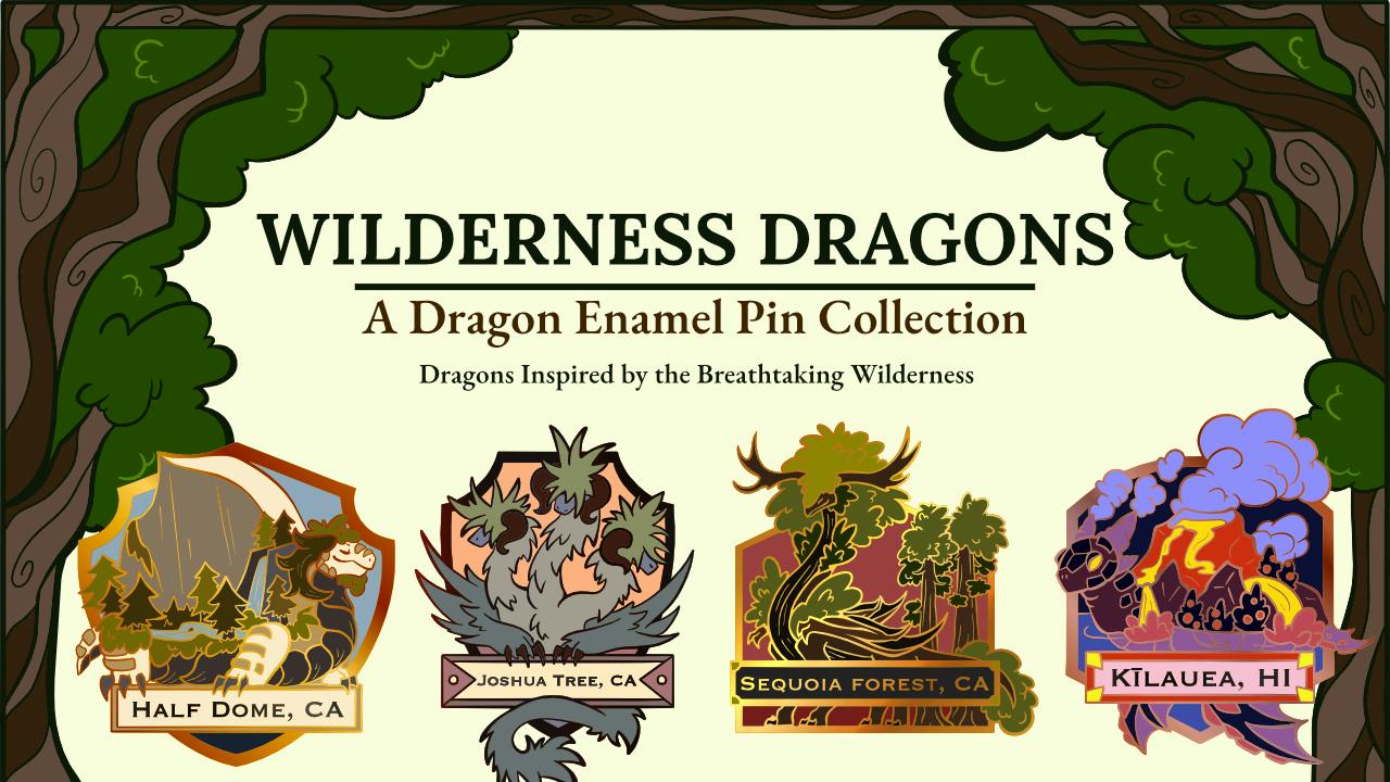 Wilderness Dragons: An Enamel Pin Collection