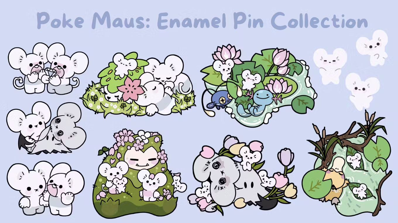 Poke Maus: Enamel Pin Collection