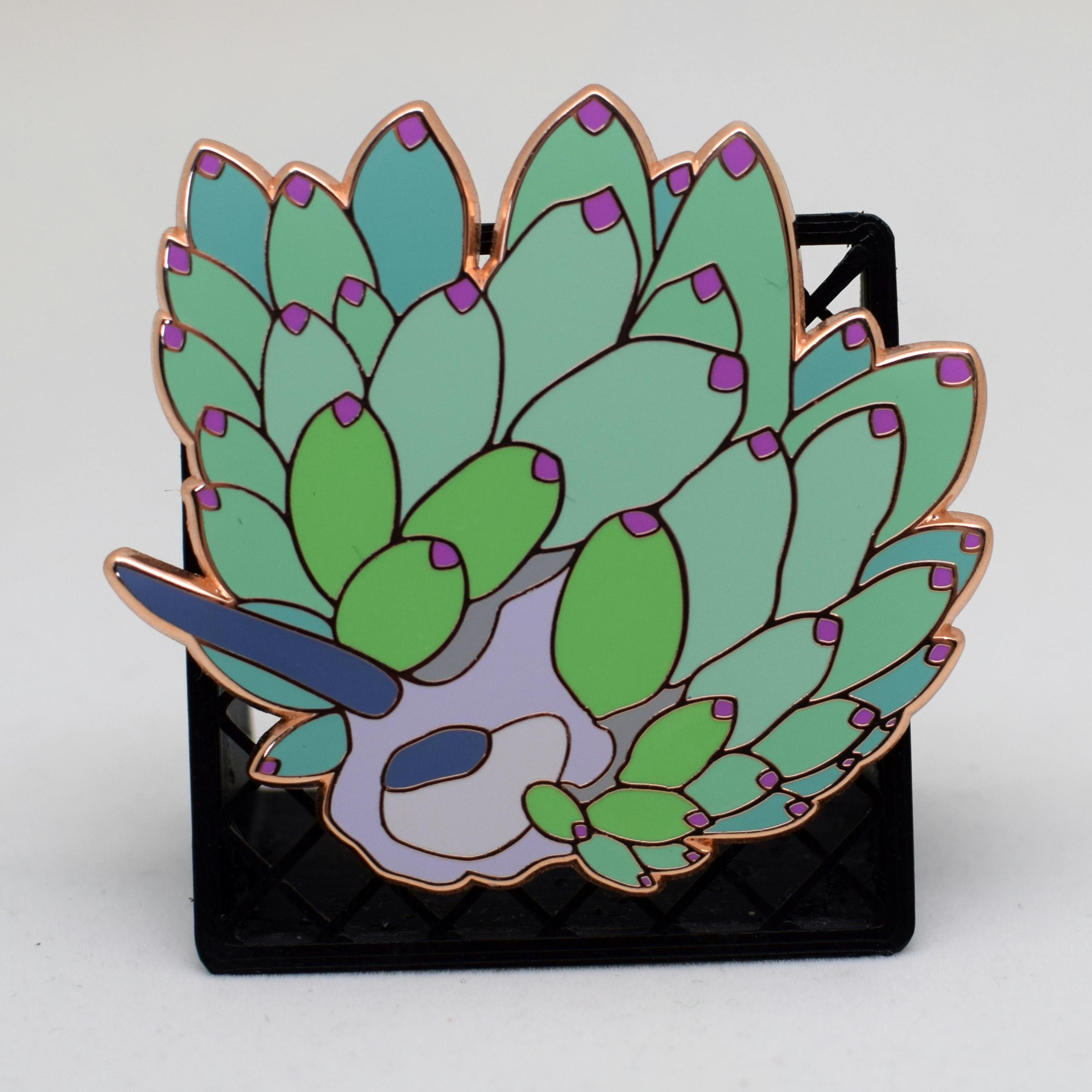 Leaf Sheep Pin Rose Gold	