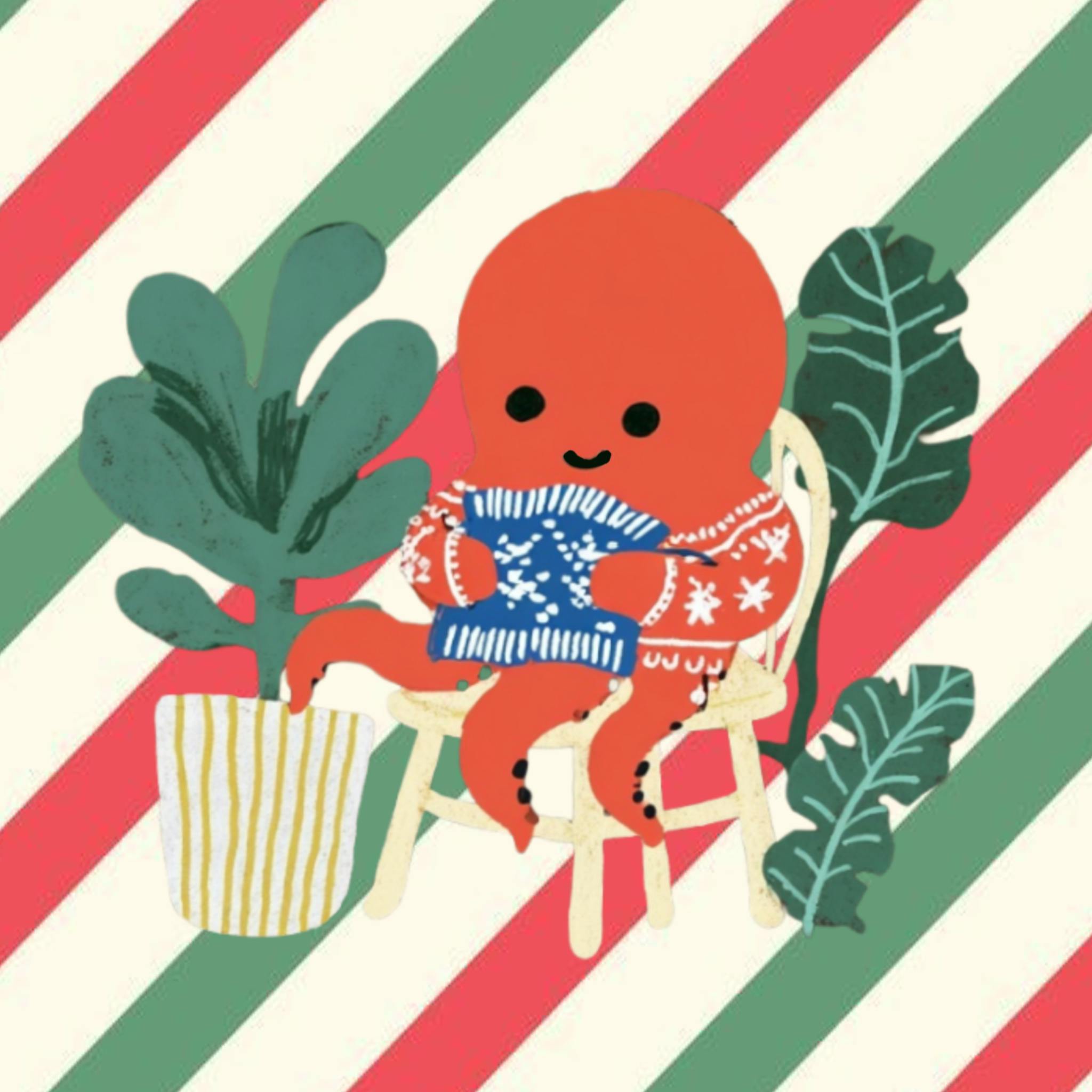 Octopus Die-Cut Sticker