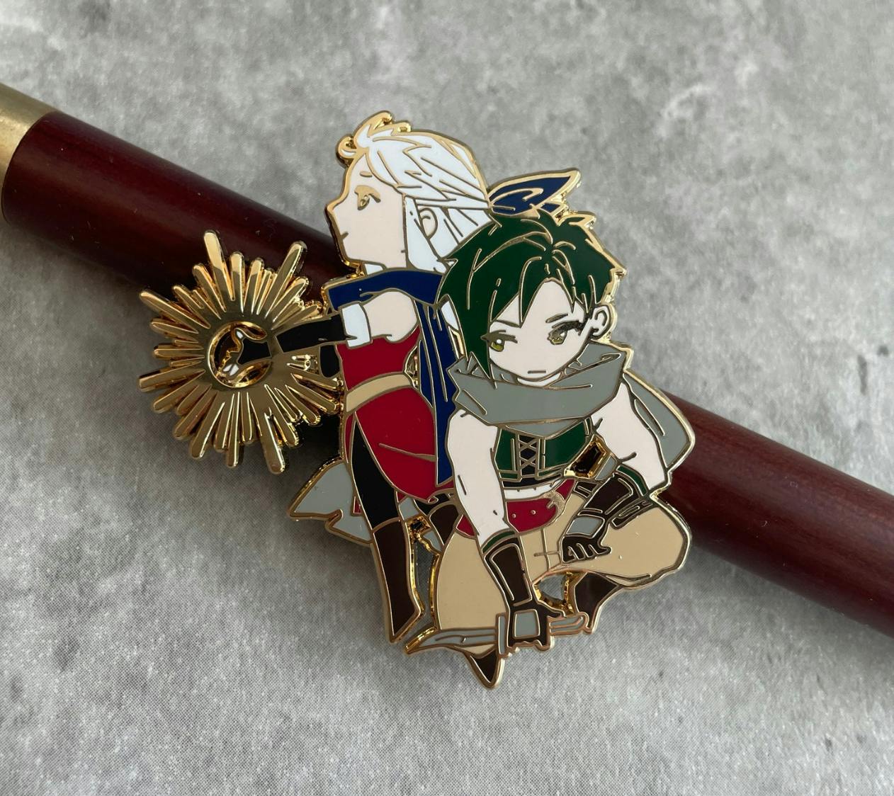Sothe and Micaiah Enamel Pin