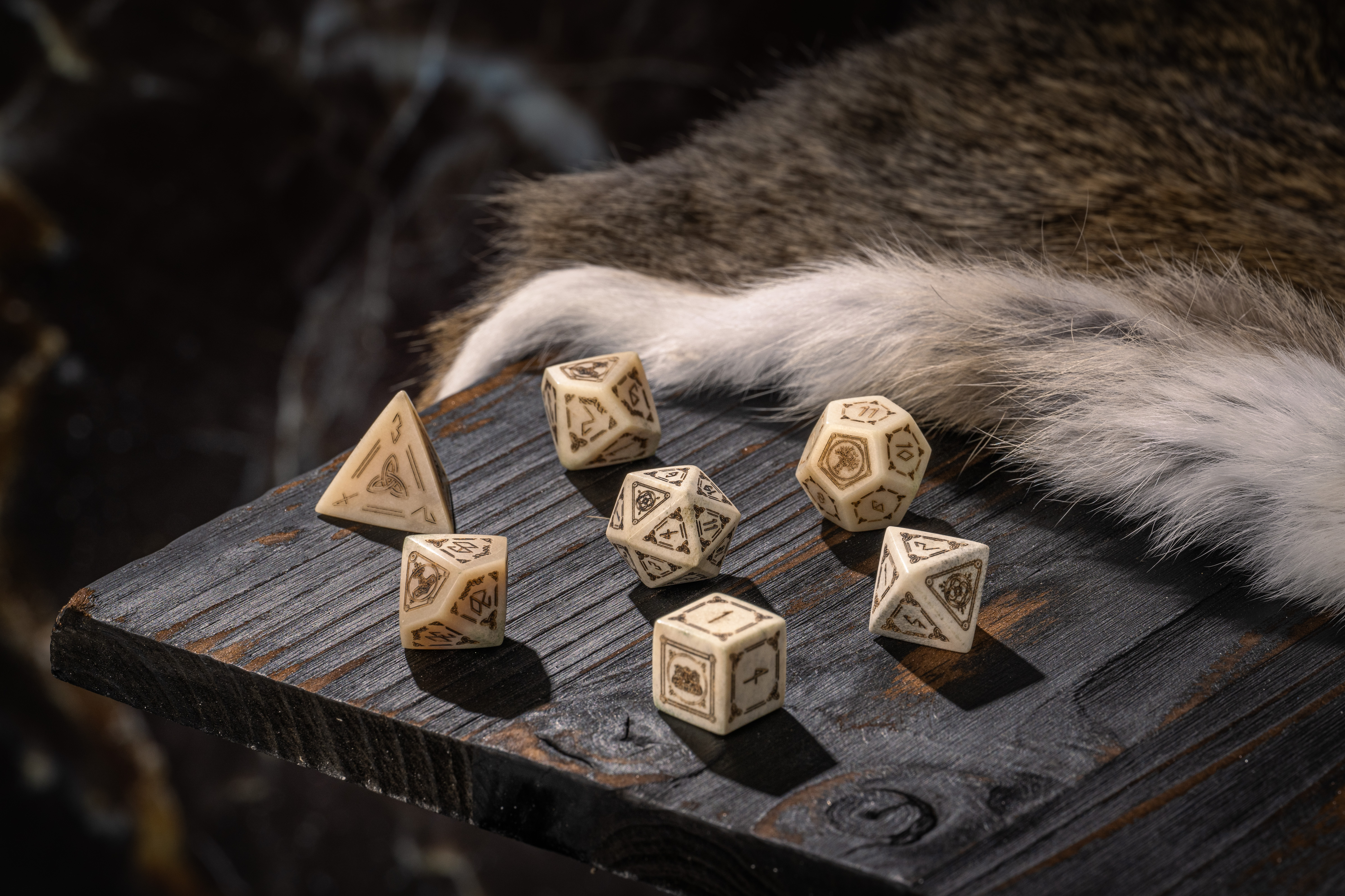 A Piece Dice Set-Stormforged Warrior