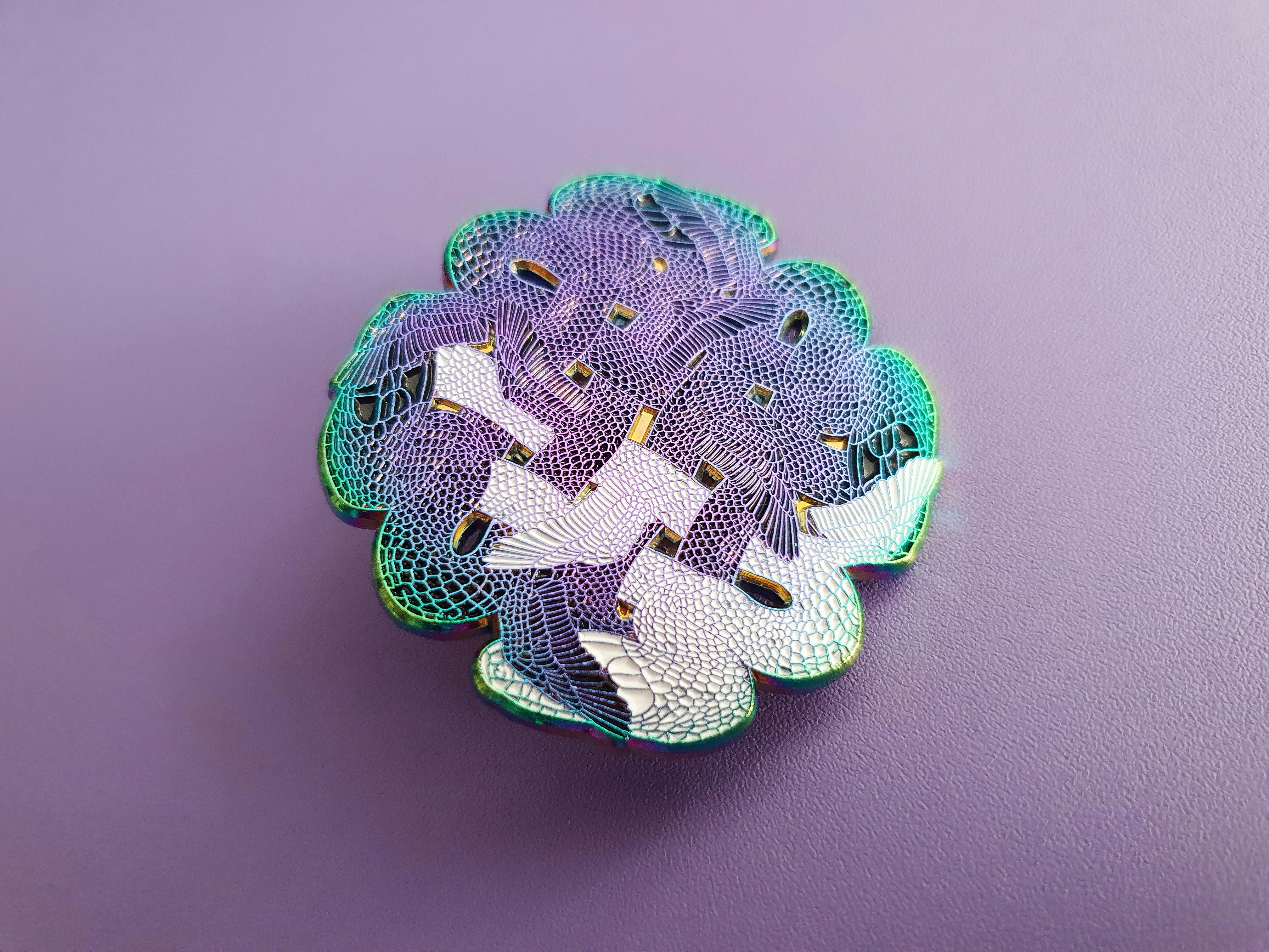 Serpents pin - rainbow