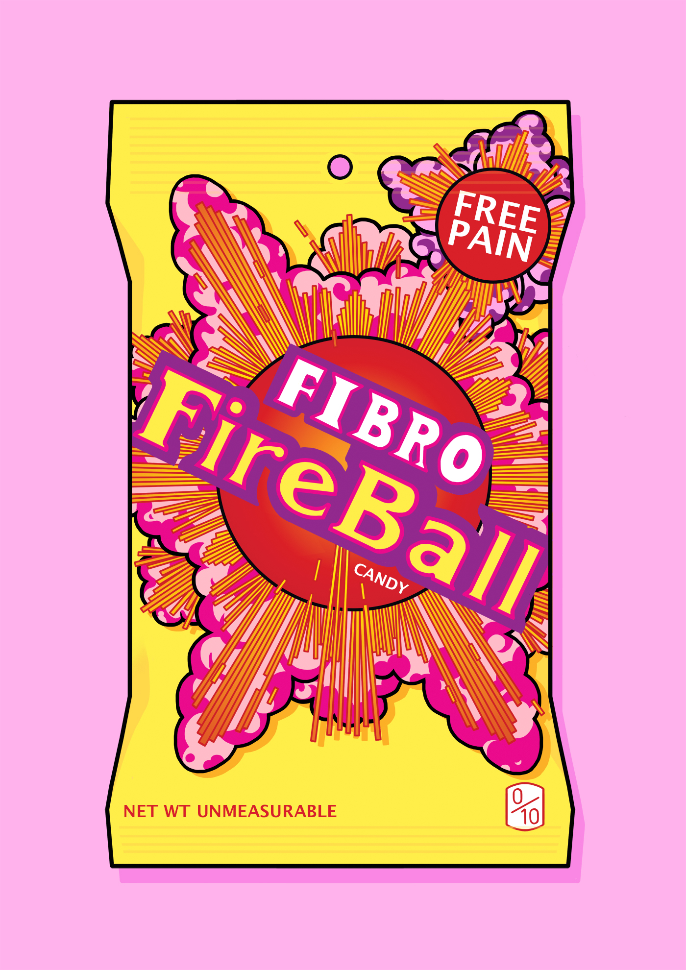 Fibro Fireballs print