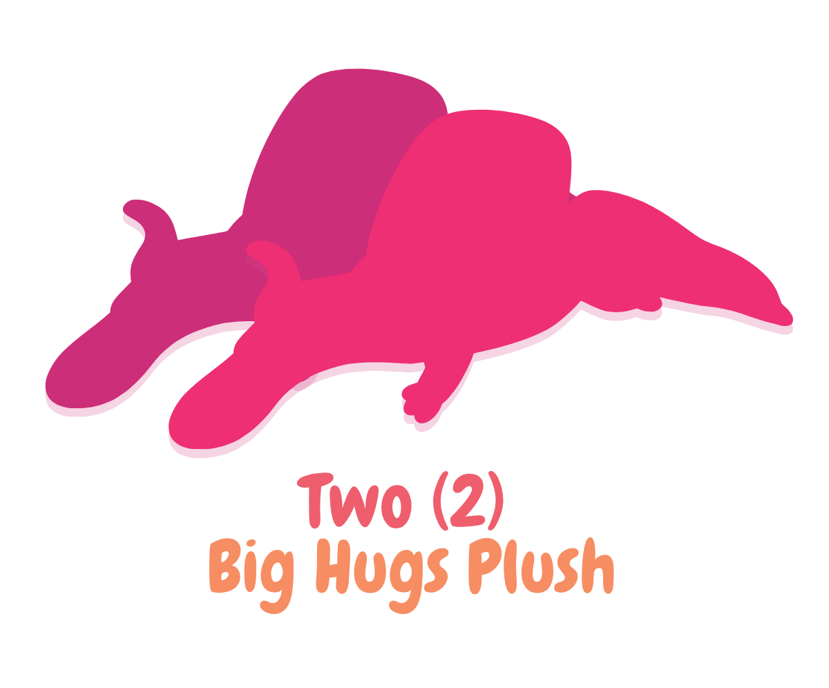 Two BIG HUGS Weighted Plush!
