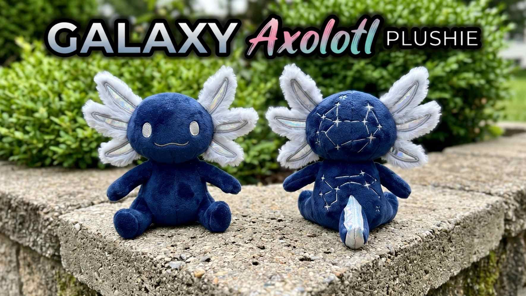Galaxy Axolotl Plushie