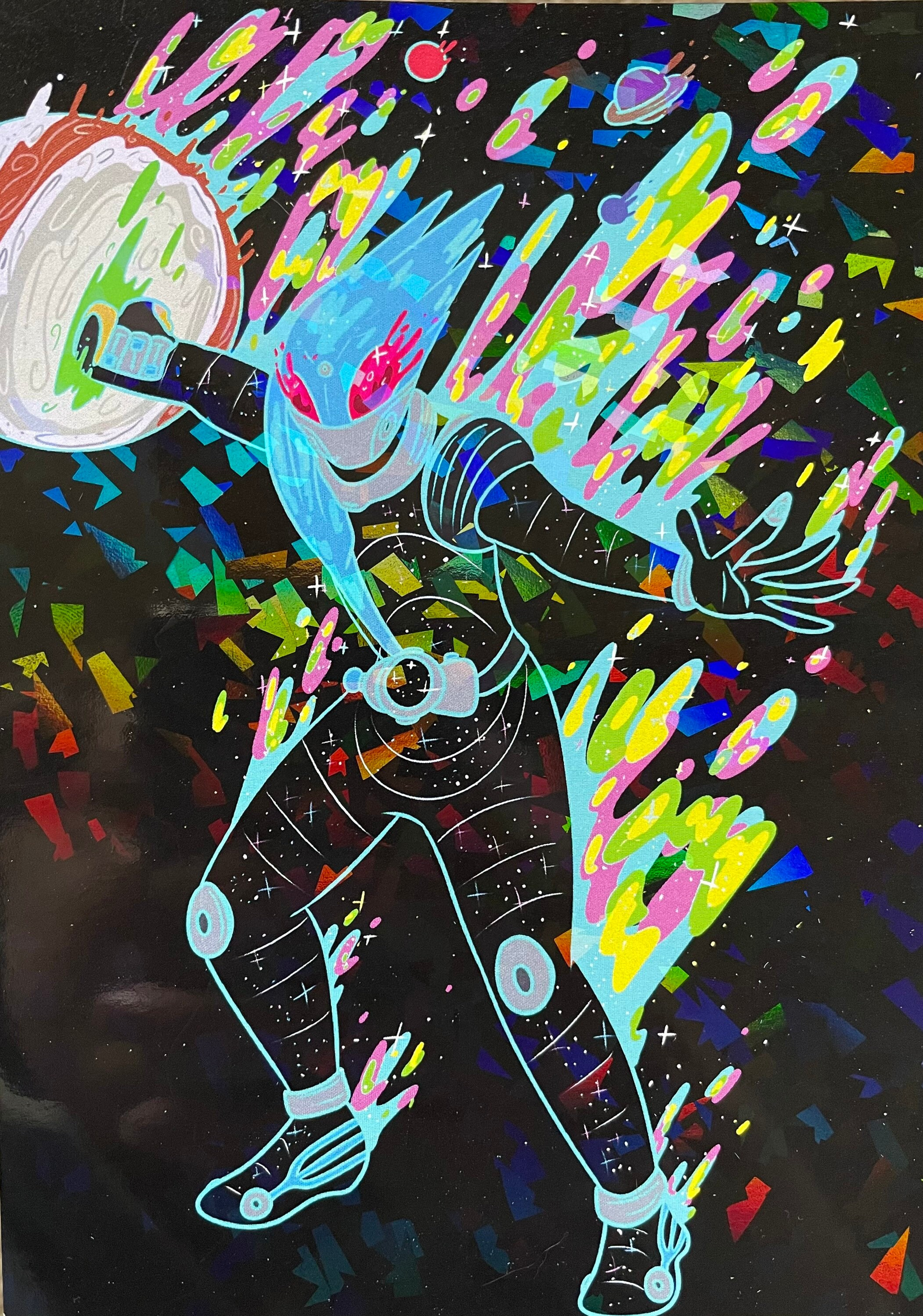 Kamen Rider Meteor holographic print