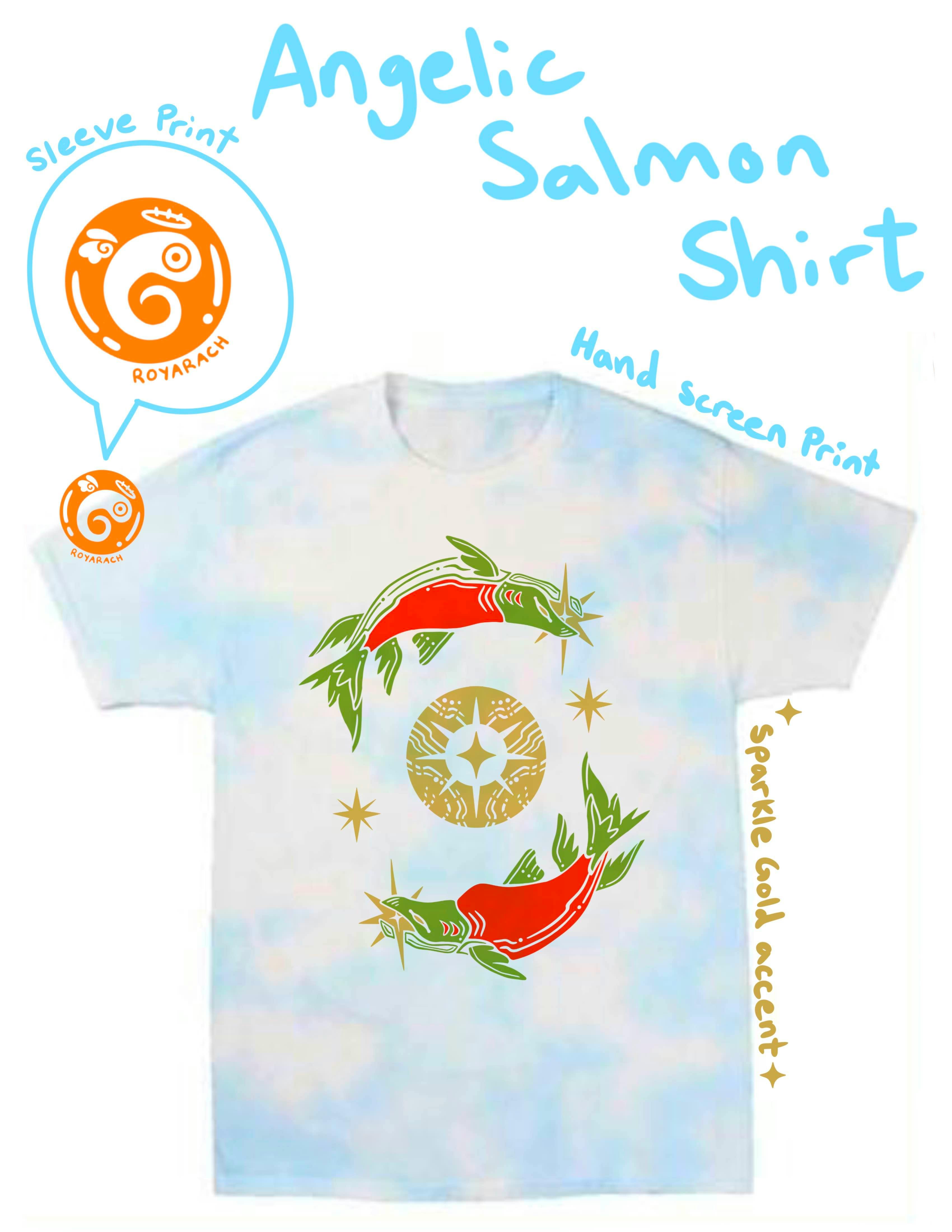Angelic Salmon Tie Dye Shirt