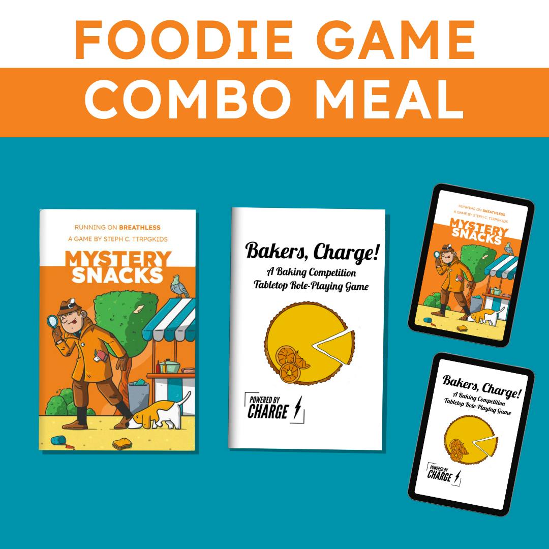 Foodie Zine Duo (Mystery Snacks + Bakers, Charge!)