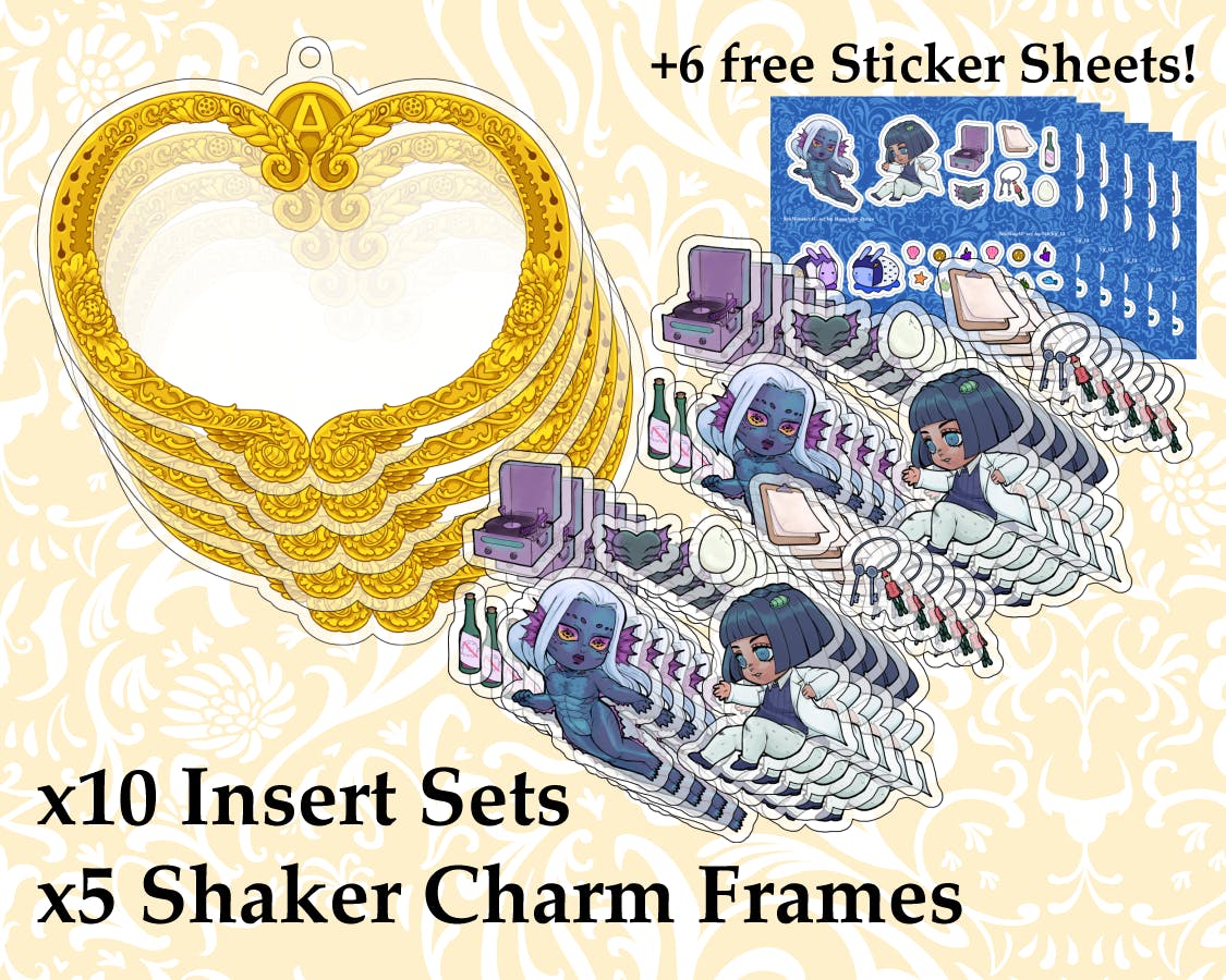 x10 Insert Sets + x5 Shaker Charm Frames