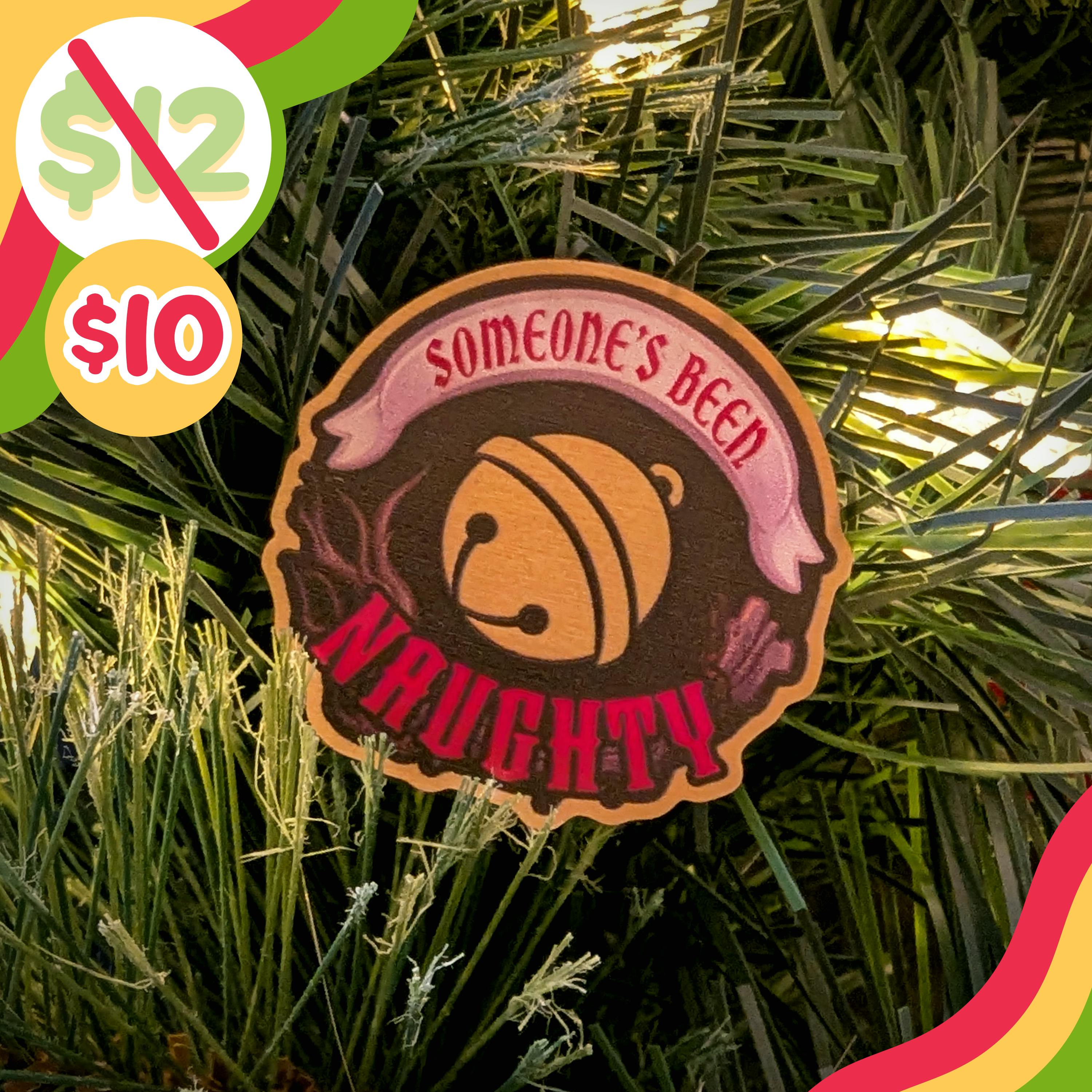 🐐 Krampus Metal Pin - Naughty Bell 🐐