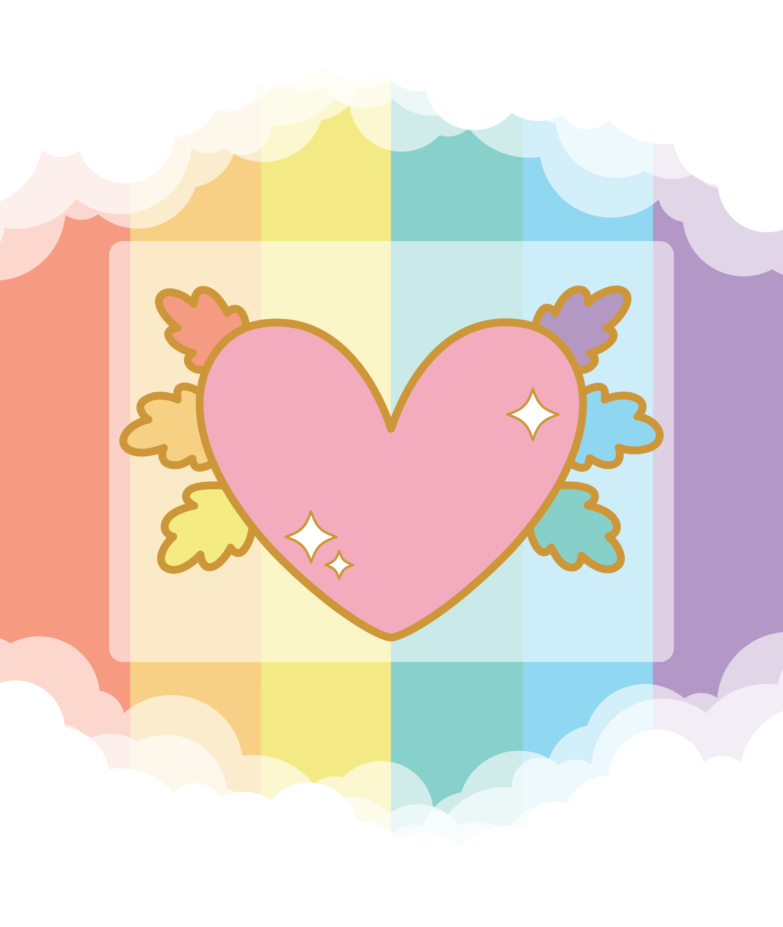 ✦ Original Pridefin Heart Pin